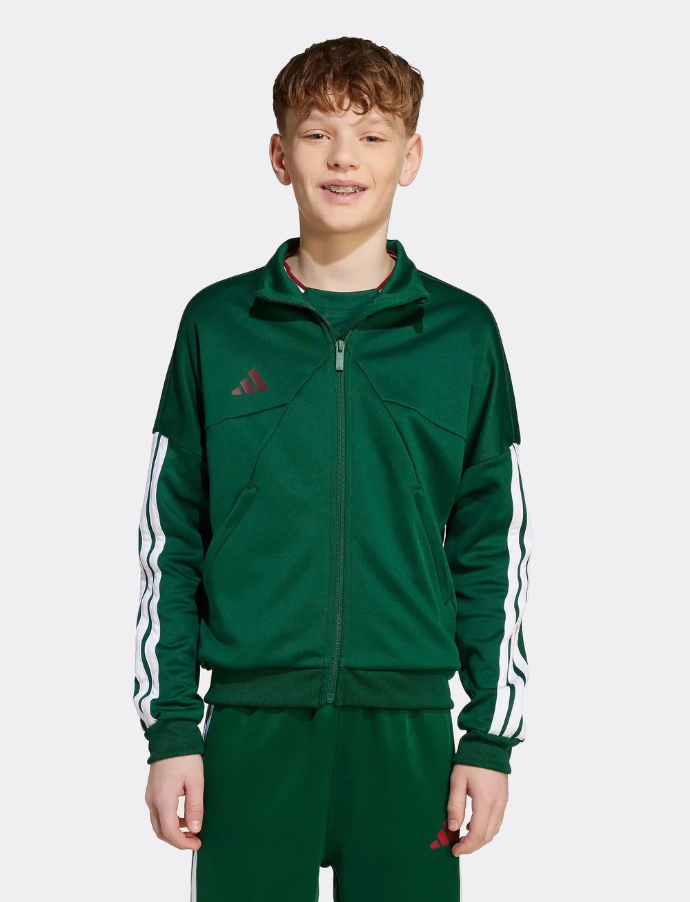 adidas Sportswear - J HOT TTOP - sweatshirts - drkgrn/cwhite/tmcobr/ - 0