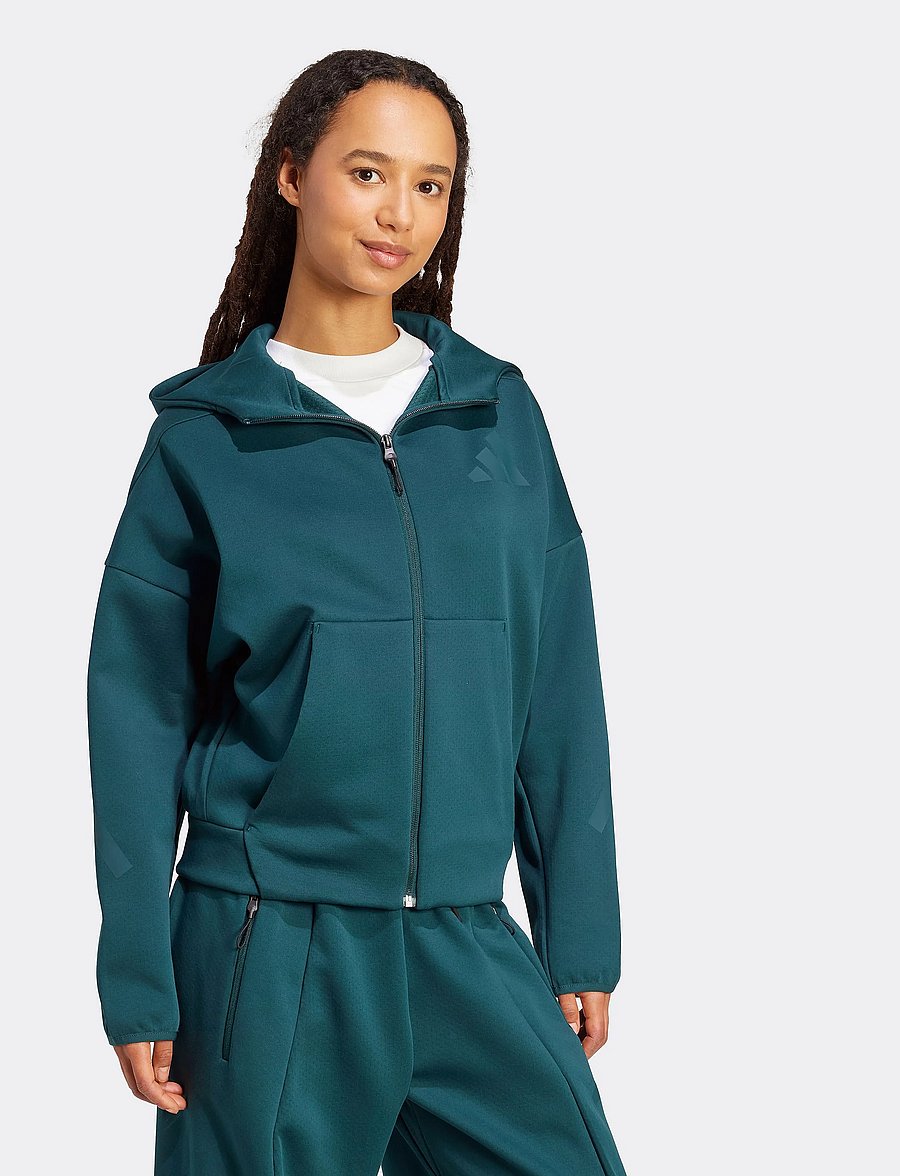 adidas Sportswear - W Z.N.E. FZ - overdele - aurivy - 0