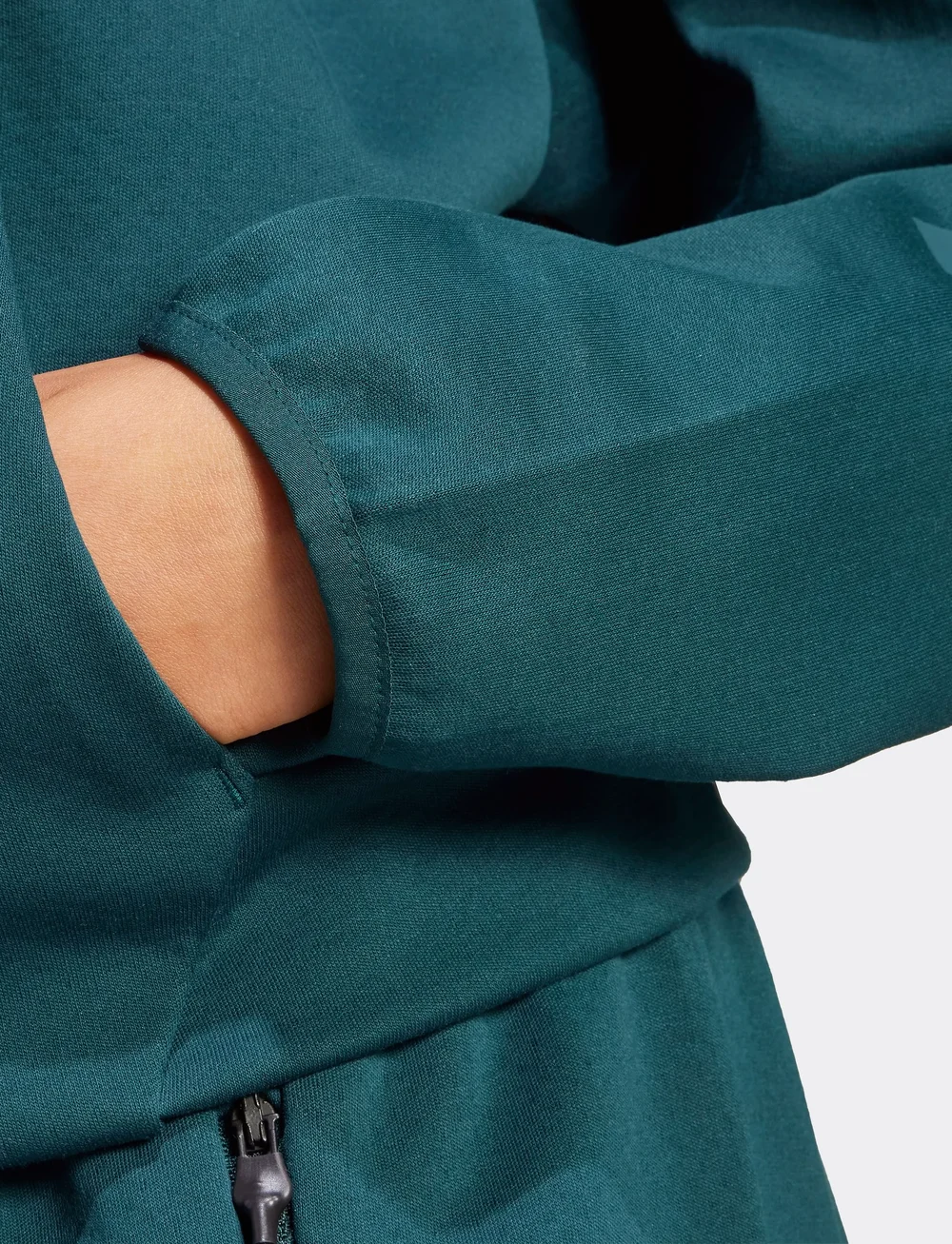 adidas Sportswear - W Z.N.E. FZ - huvtröjor - aurivy - 5