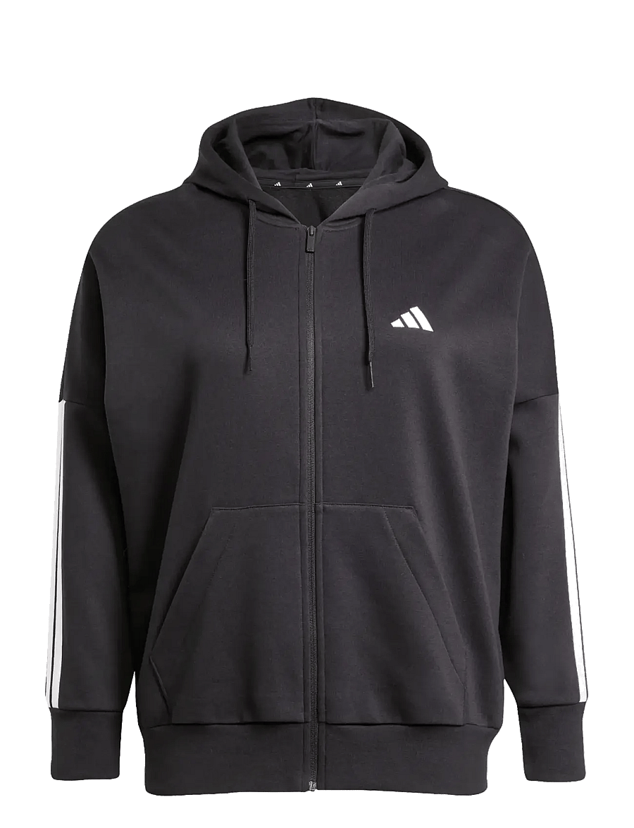 adidas Sportswear - W 3S FL FZ INC - overdele - black/white - 1