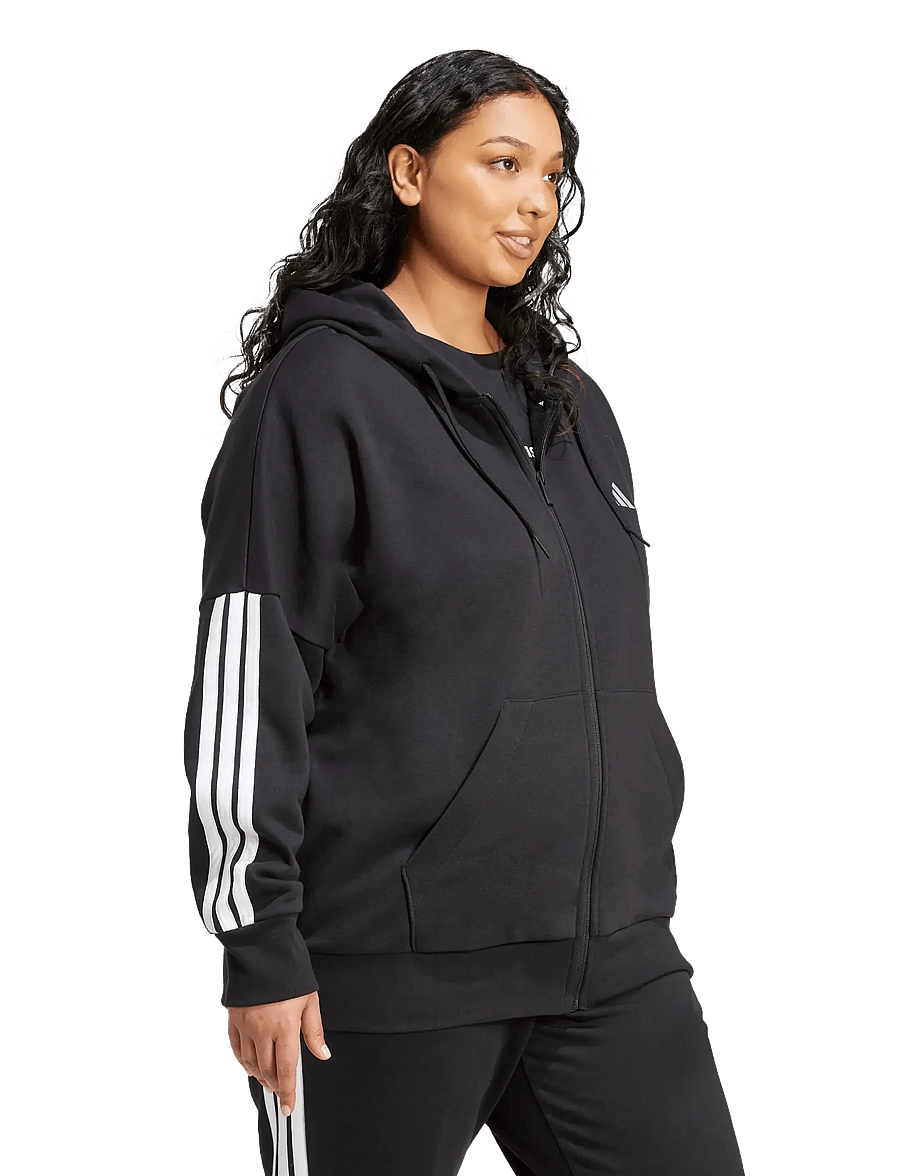 adidas Sportswear - W 3S FL FZ INC - overdele - black/white - 0