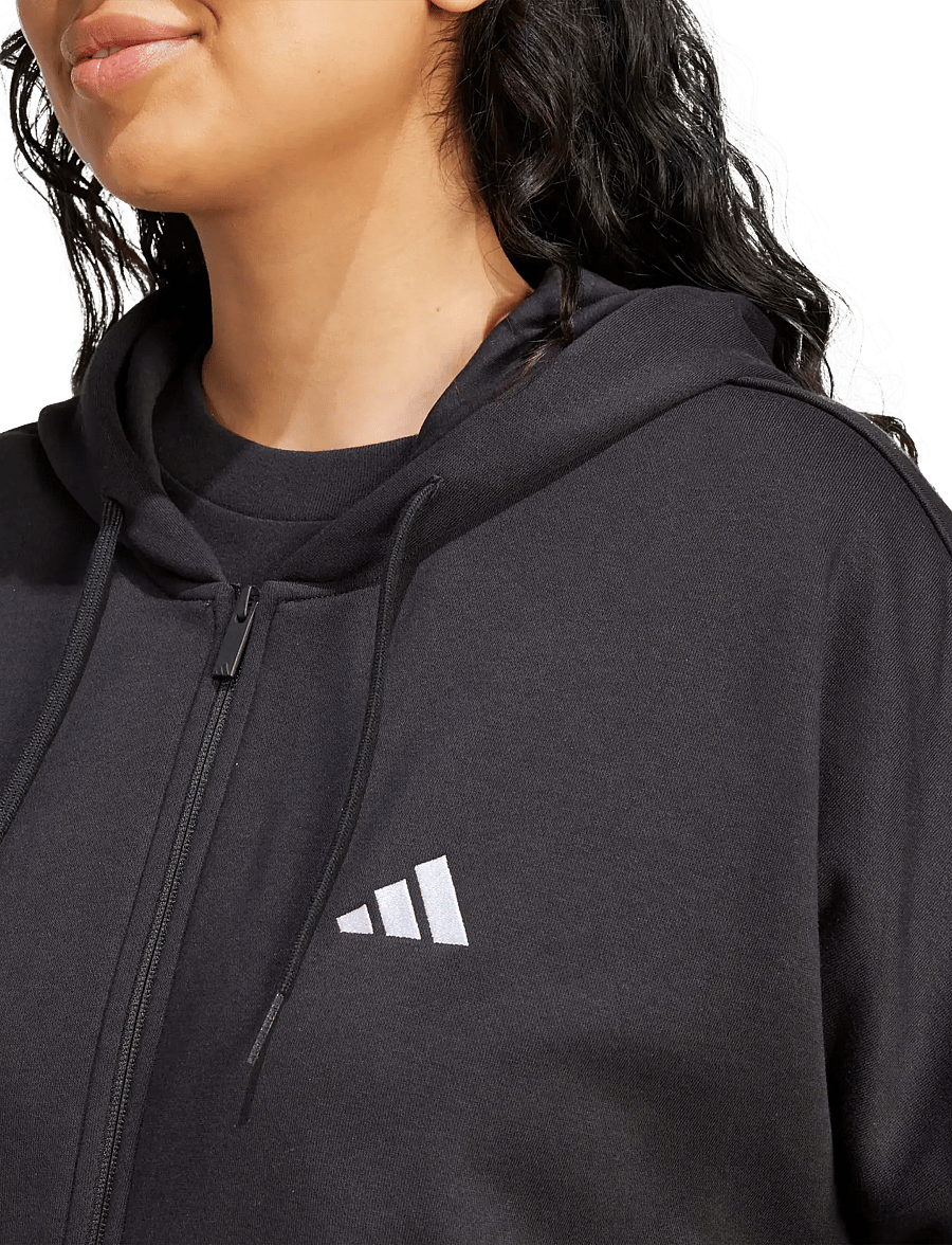 adidas Sportswear - W 3S FL FZ INC - overdele - black/white - 3