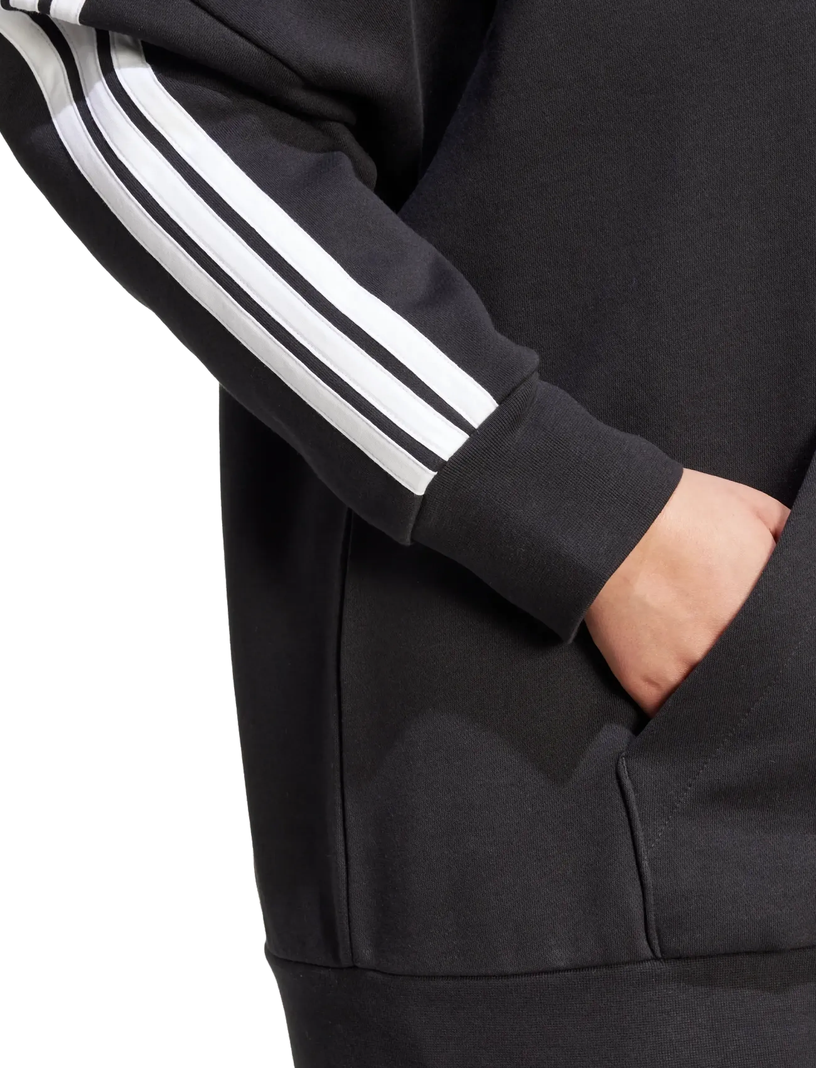 adidas Sportswear - W 3S FL FZ INC - megztiniai ir džemperiai - black/white - 5