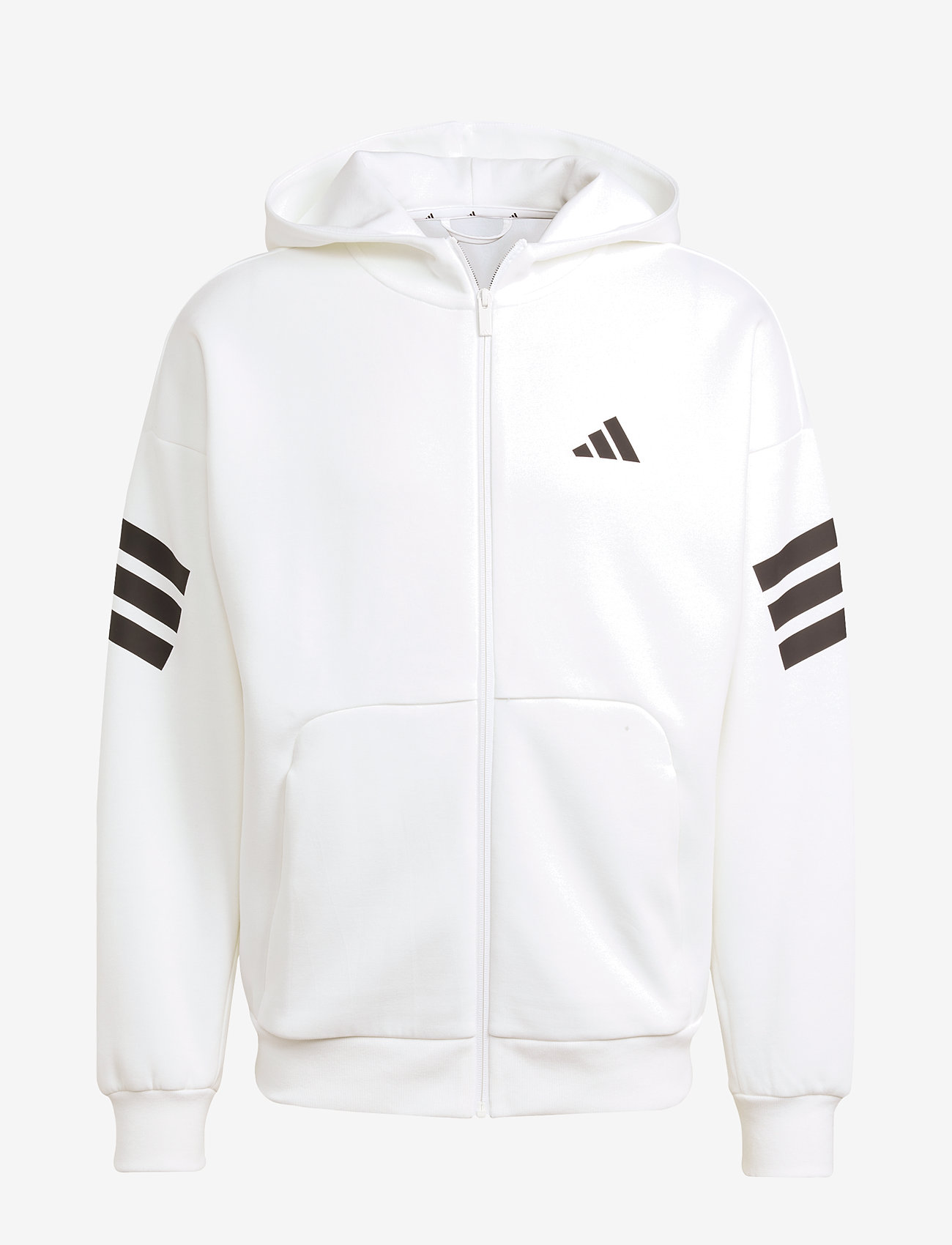 adidas Sportswear - M FI 3S FZ - hættetrøjer - white - 1