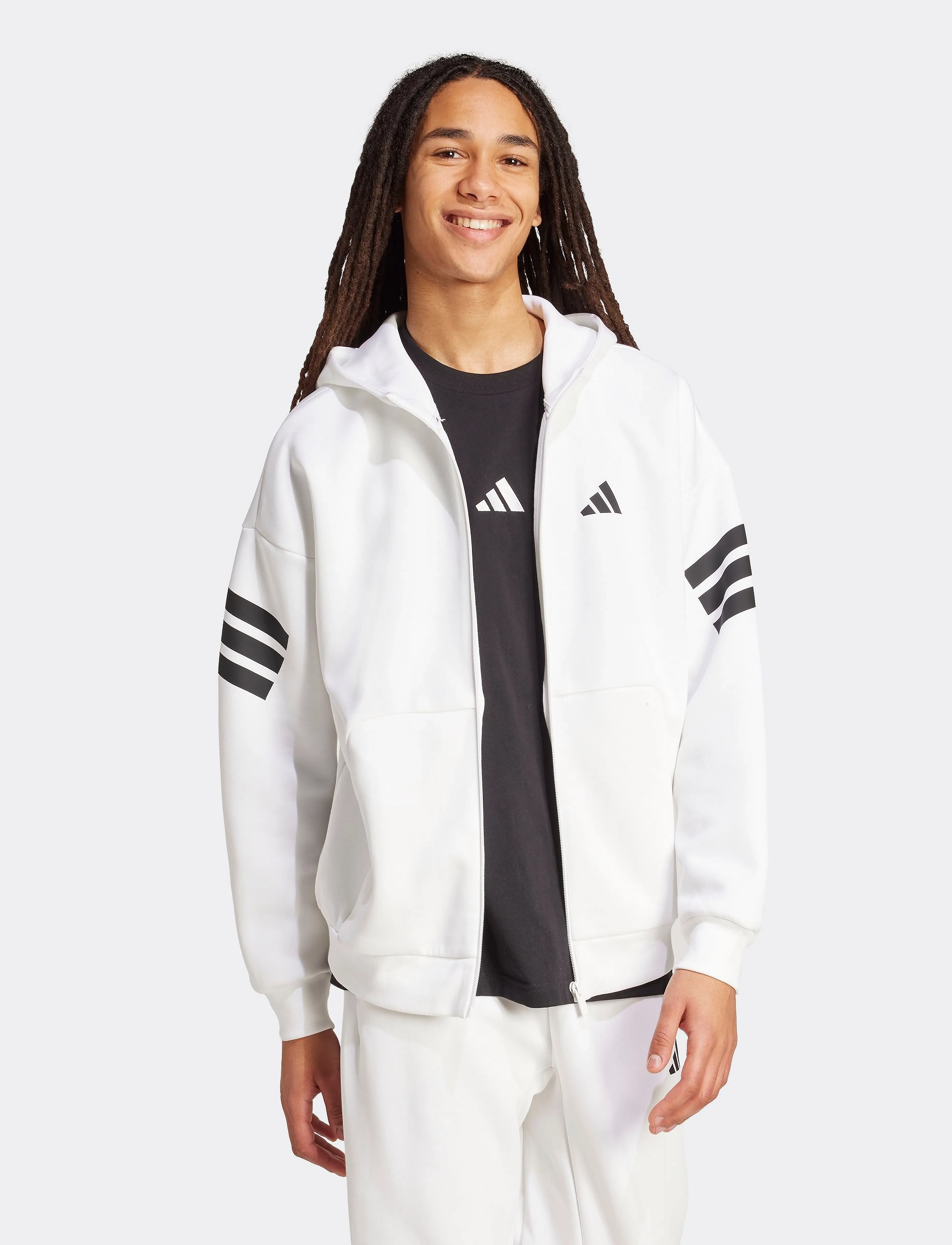 adidas Sportswear - M FI 3S FZ - white - 4