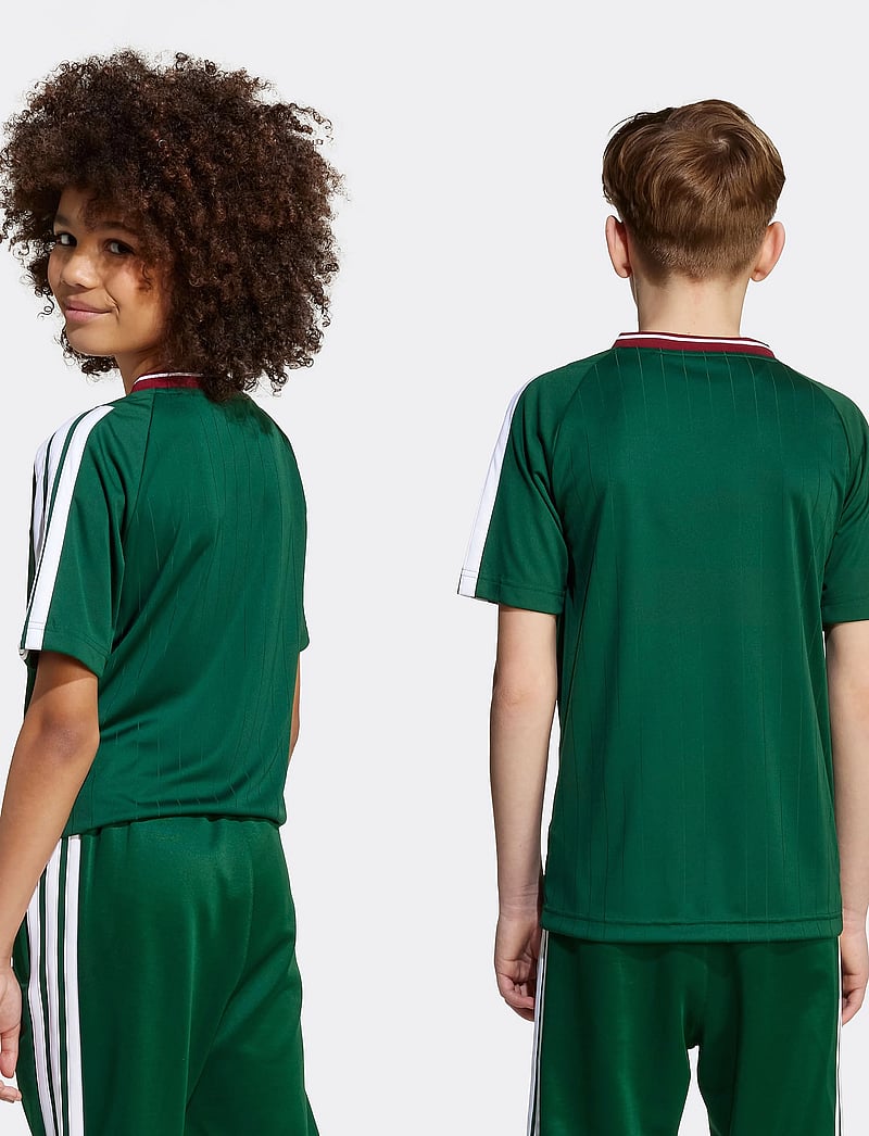 adidas Sportswear - J HOT TEE - sporttoppar - drkgrn/white/cburgu - 3