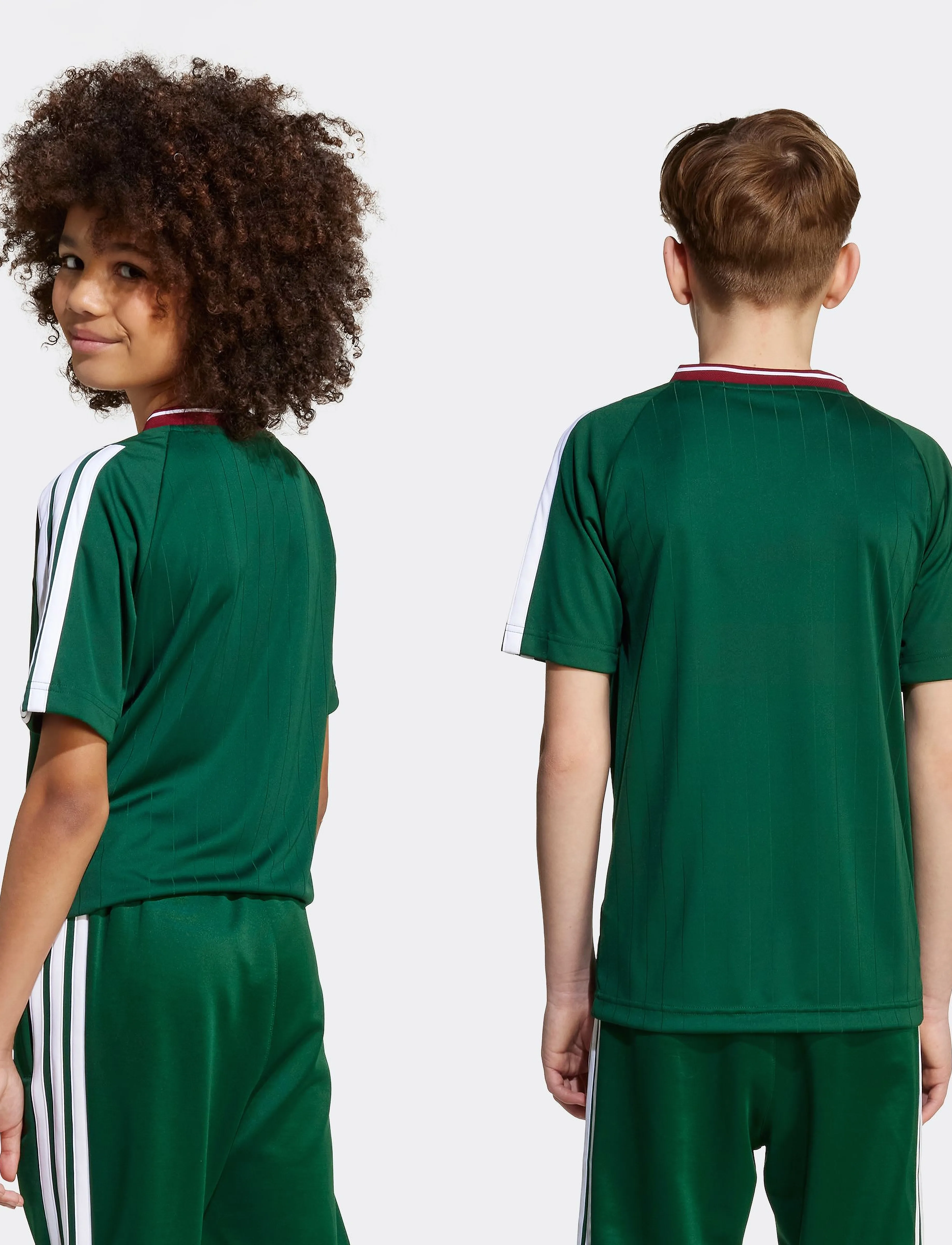adidas Sportswear - J HOT TEE - urheilutopit - drkgrn/white/cburgu - 3