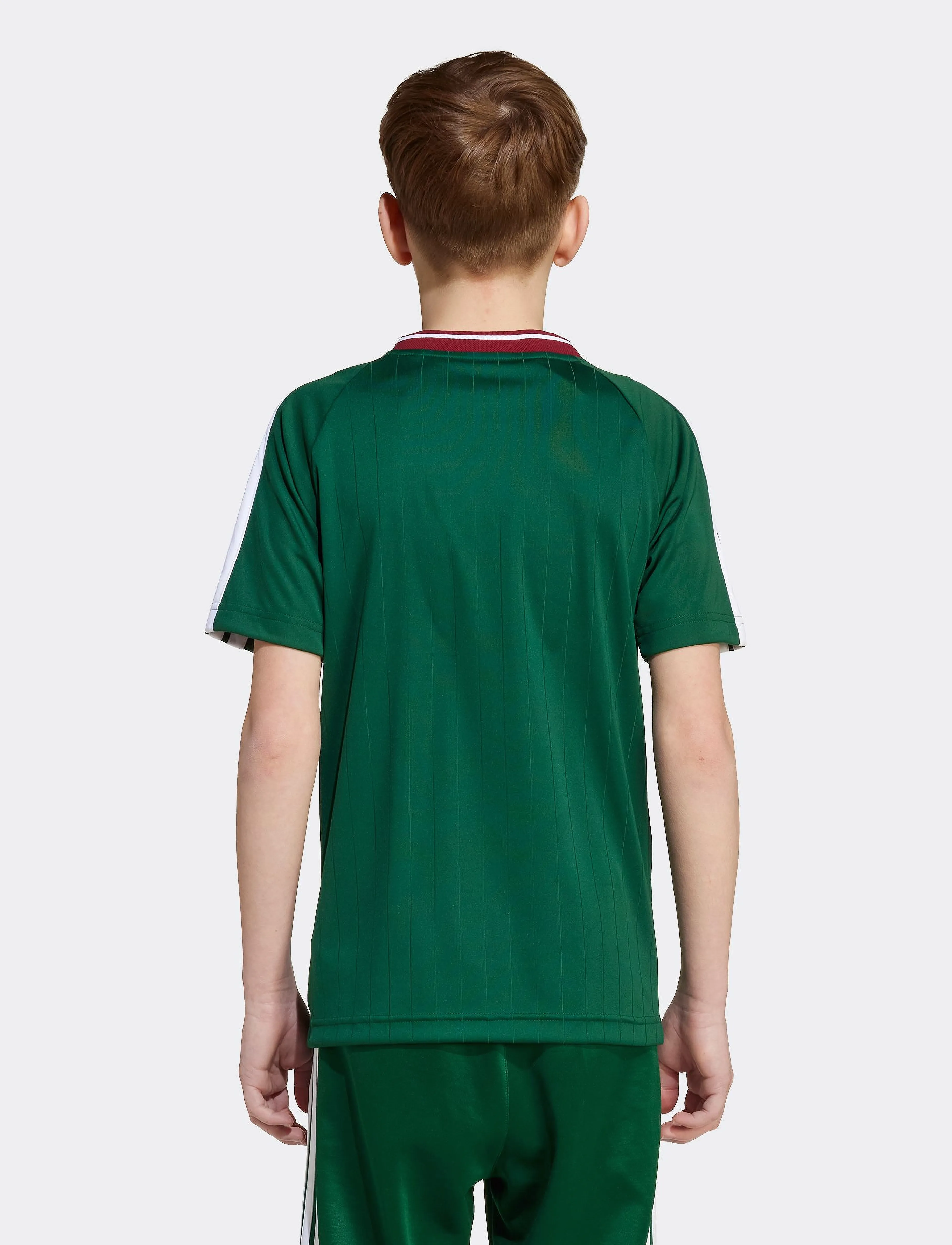 adidas Sportswear - J HOT TEE - urheilutopit - drkgrn/white/cburgu - 5