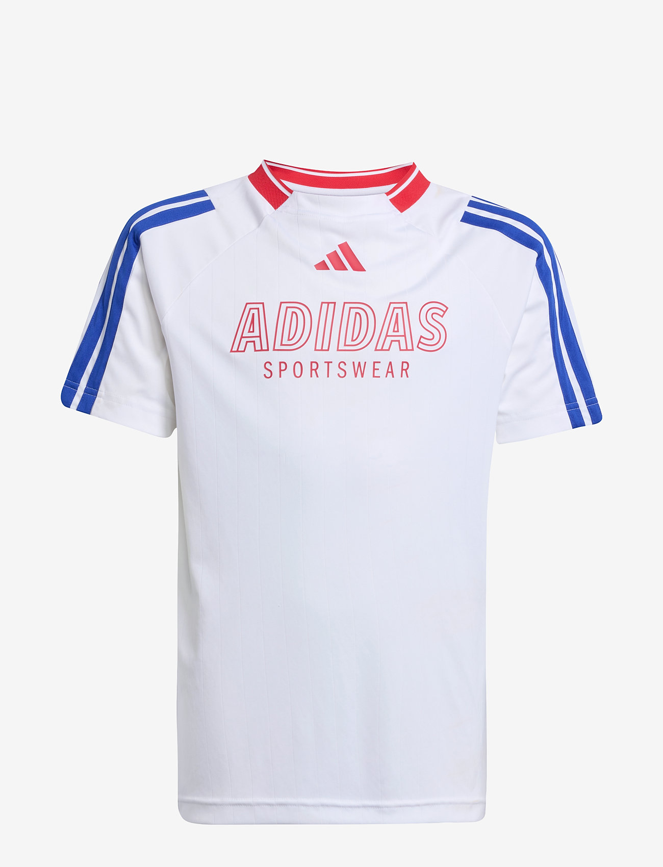 adidas Sportswear - J HOT TEE - sportstoppe - white/selubl/purrub - 1