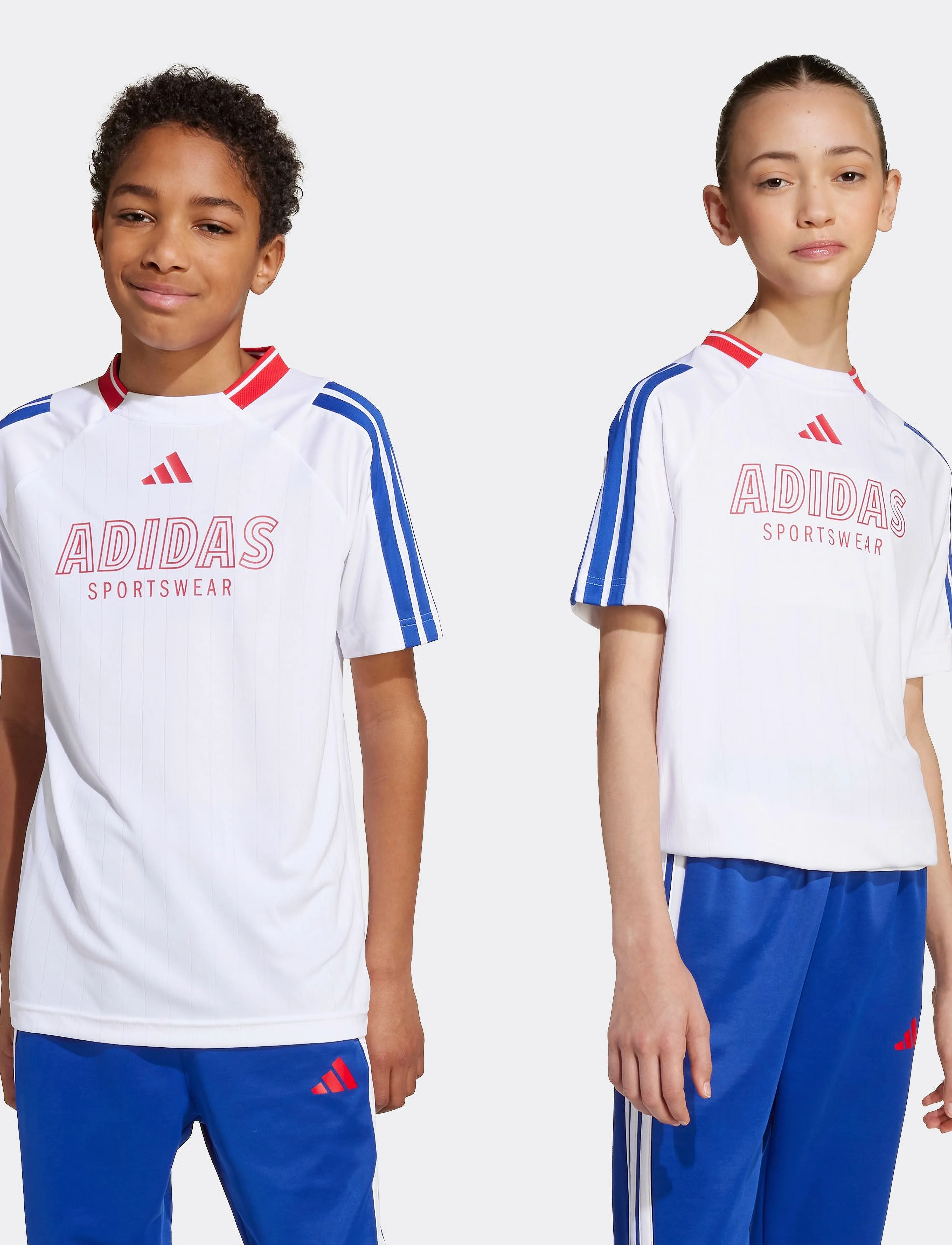 adidas Sportswear - J HOT TEE - sportstoppe - white/selubl/purrub - 3
