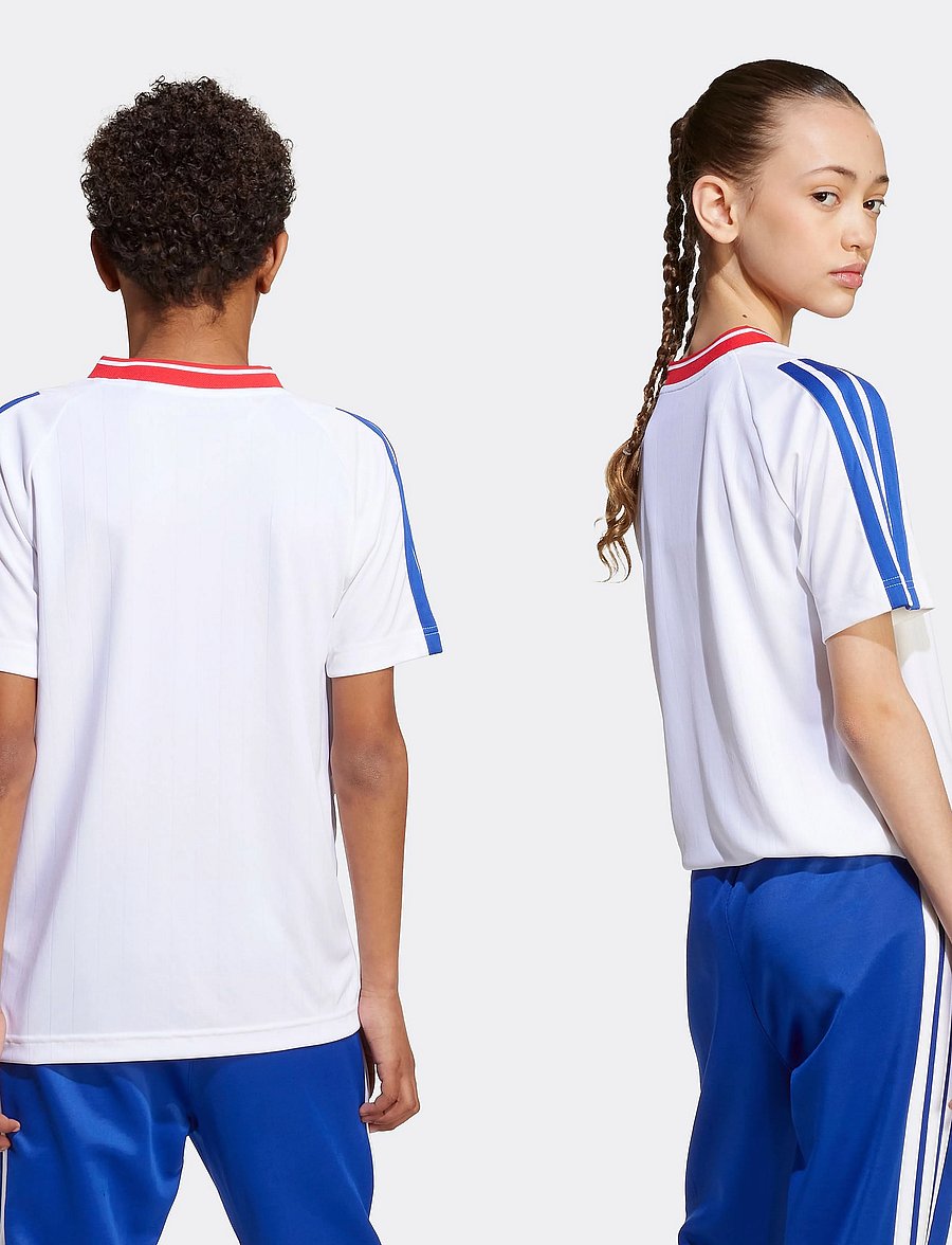 adidas Sportswear - J HOT TEE - sportstoppe - white/selubl/purrub - 4