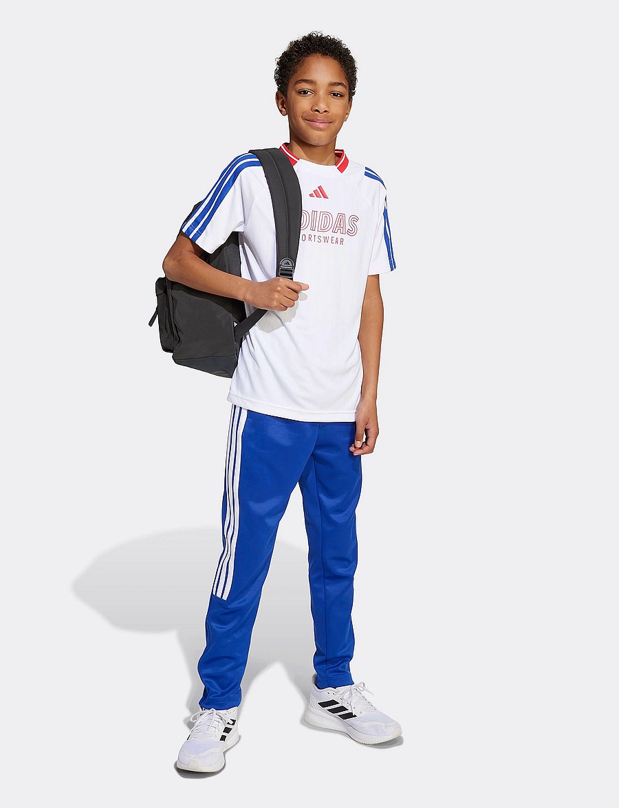 adidas Sportswear - J HOT TEE - sportstoppe - white/selubl/purrub - 5