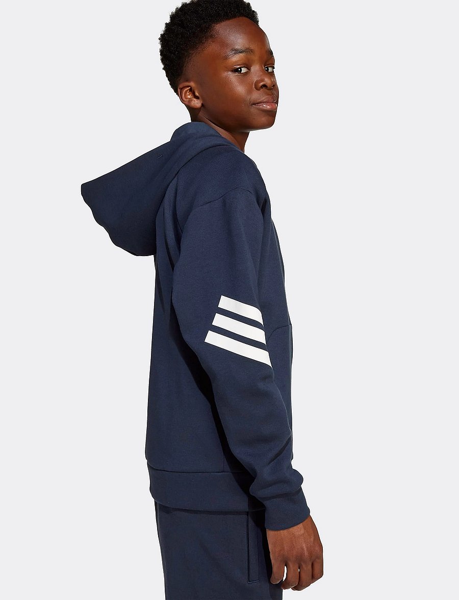 adidas Sportswear - J FI 3S FZ HD - kapuzenpullover - aurink/white - 2
