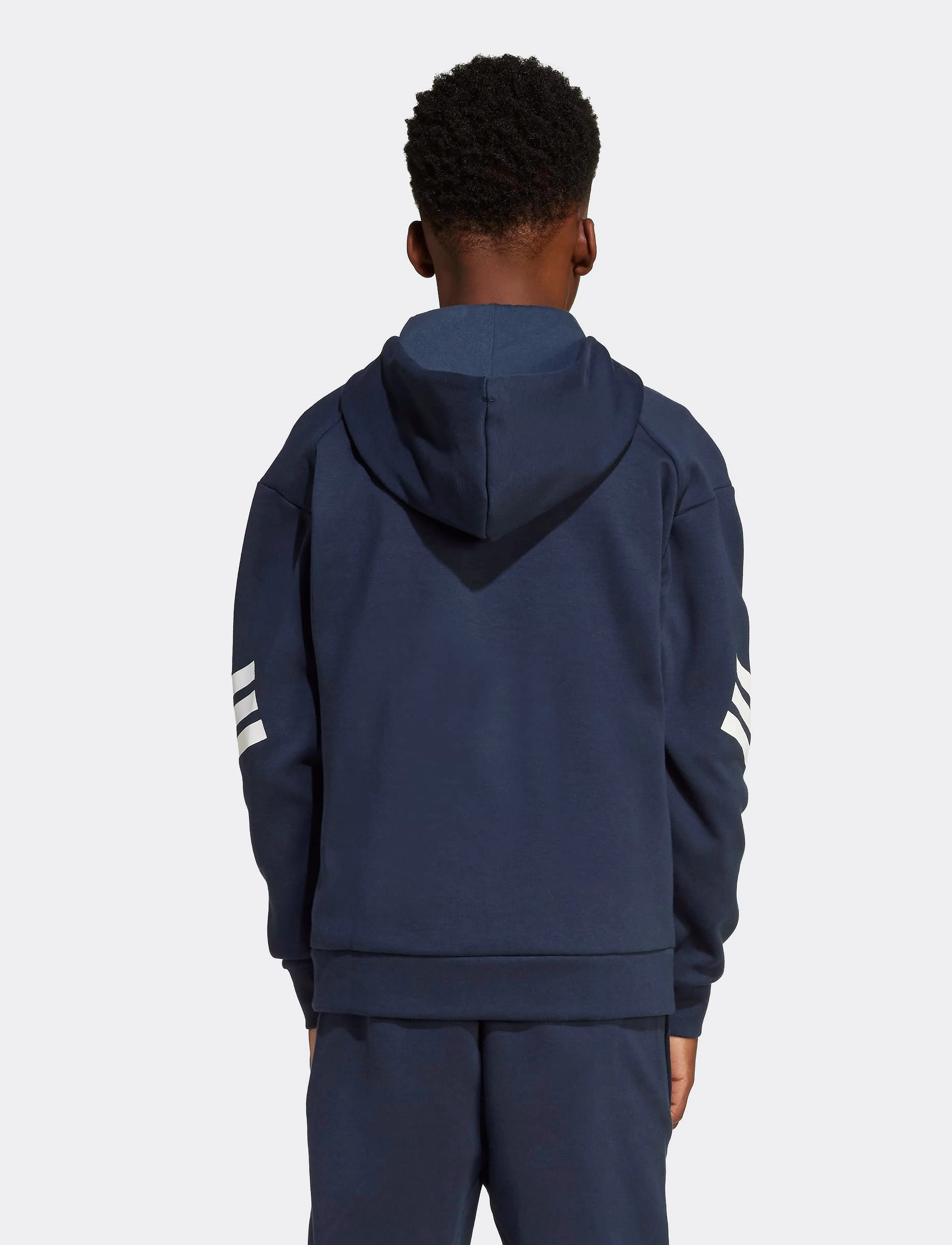 adidas Sportswear - J FI 3S FZ HD - kapuzenpullover - aurink/white - 5