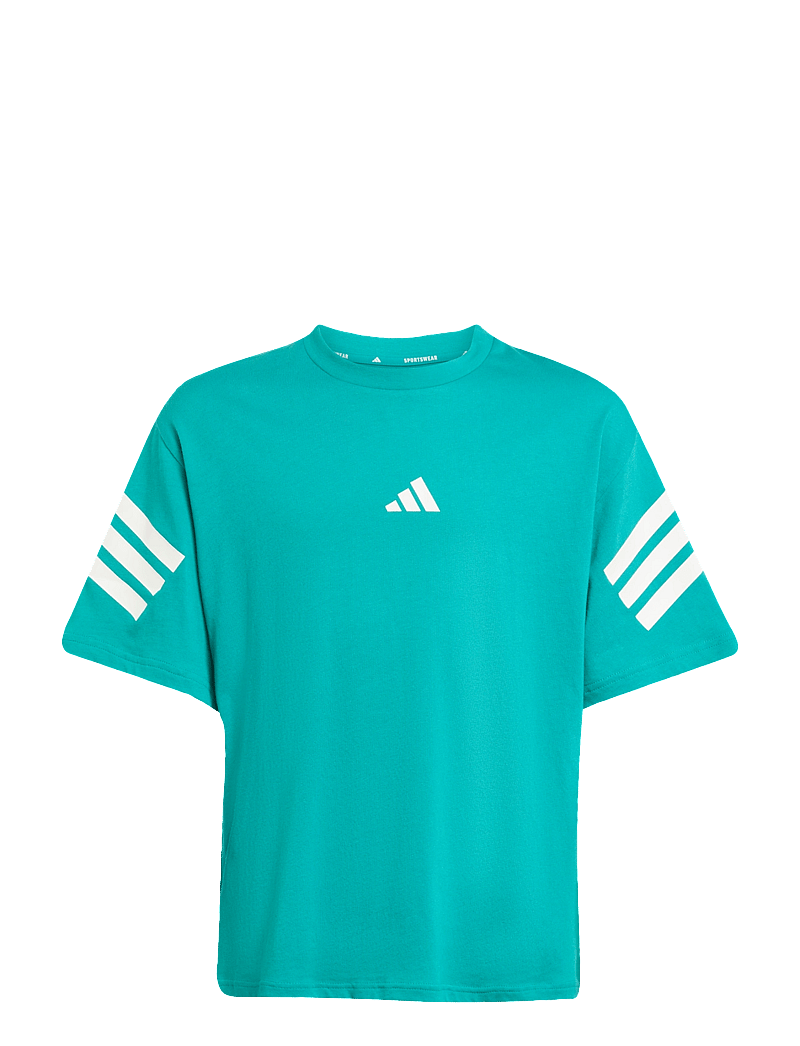 adidas Sportswear - J FI 3S T - kortærmede t-shirts - purtea/white - 1