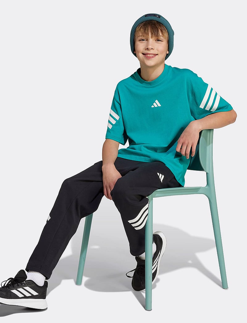 adidas Sportswear - J FI 3S T - kortærmede t-shirts - purtea/white - 0