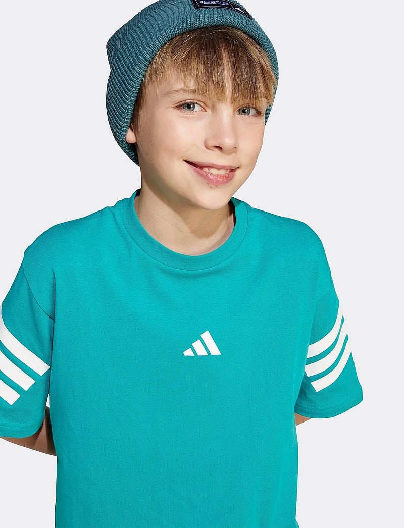 adidas Sportswear - J FI 3S T - kortærmede t-shirts - purtea/white - 2