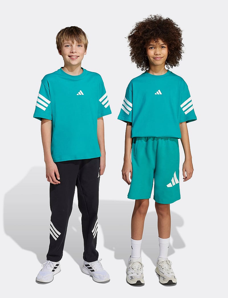 adidas Sportswear - J FI 3S T - kortærmede t-shirts - purtea/white - 4