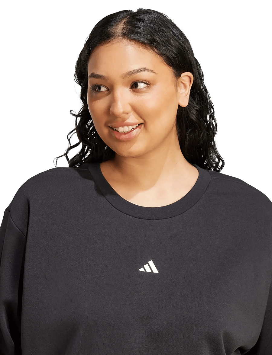 adidas Sportswear - W SL FC SWT INC - tops - black/white - 4