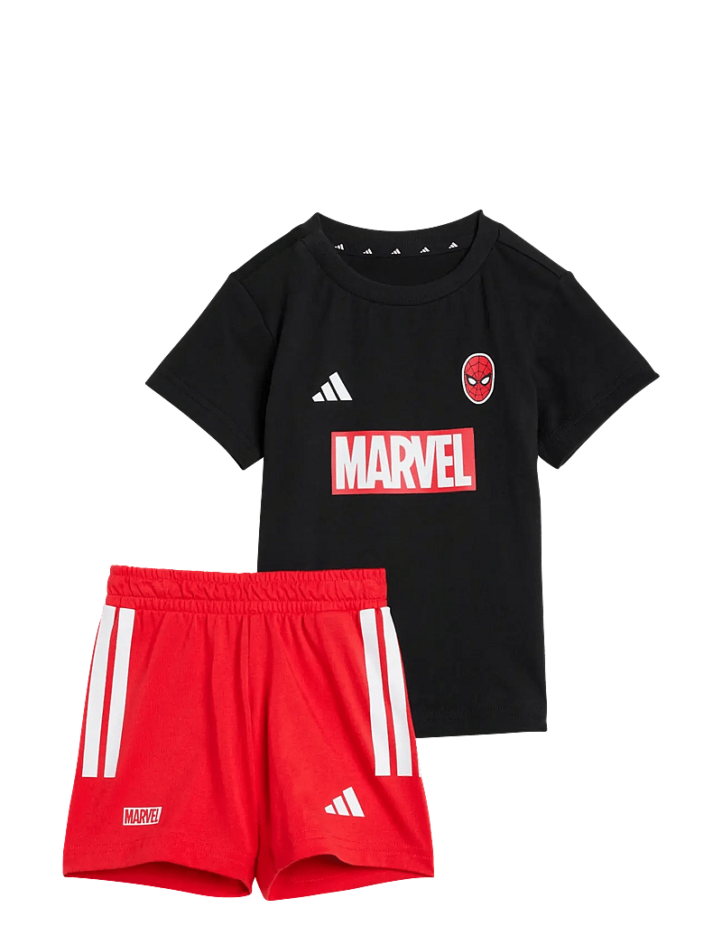 adidas Sportswear - I MRVL SM T SET - divdaļīgi komplekti - black/white - 0