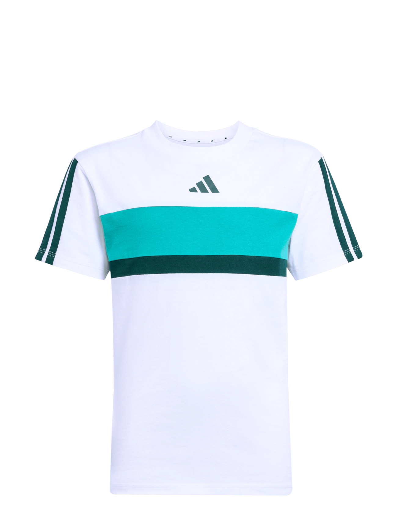 adidas Sportswear J 3S TIB T - Jugendliche 140-182 - WHITE/PURTEA/AURIVY / white