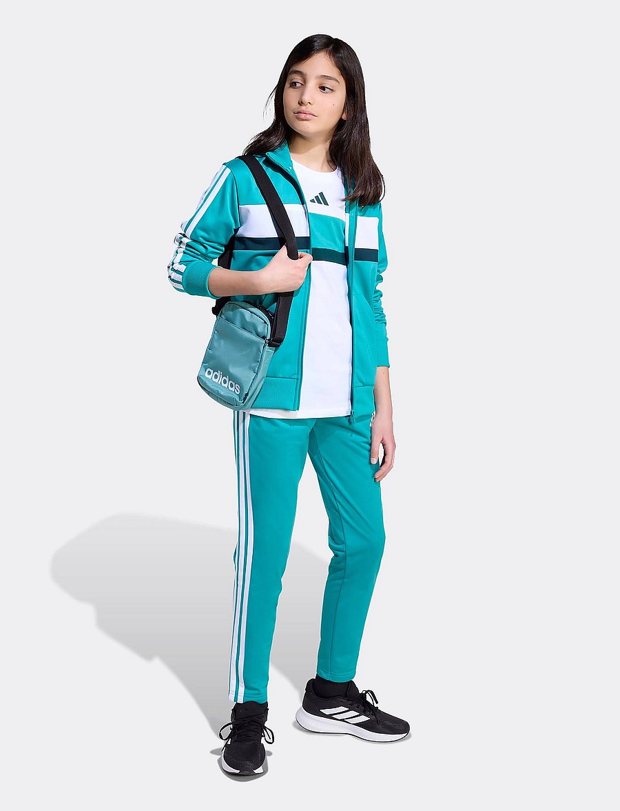 adidas Sportswear - J 3S TIB T - kortærmede t-shirts - white/purtea/aurivy - 0