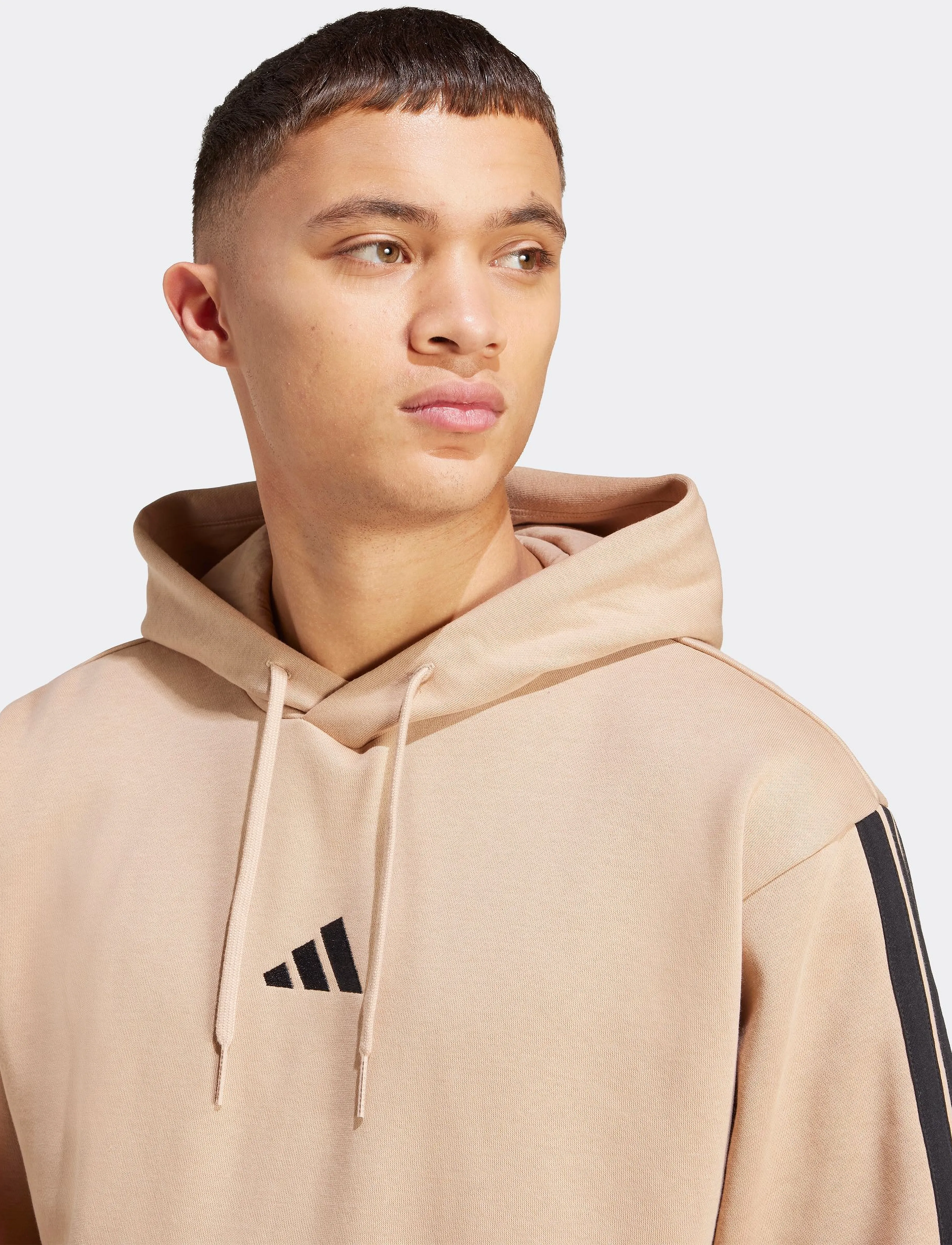 adidas Sportswear - M 3S FL HD - kapuutsiga dressipluusid - warsan/black - 3