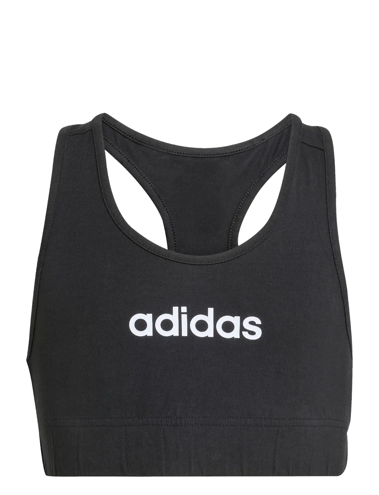 adidas Sportswear JG LIN BRA TOP - Vis alt - BLACK/WHITE / black