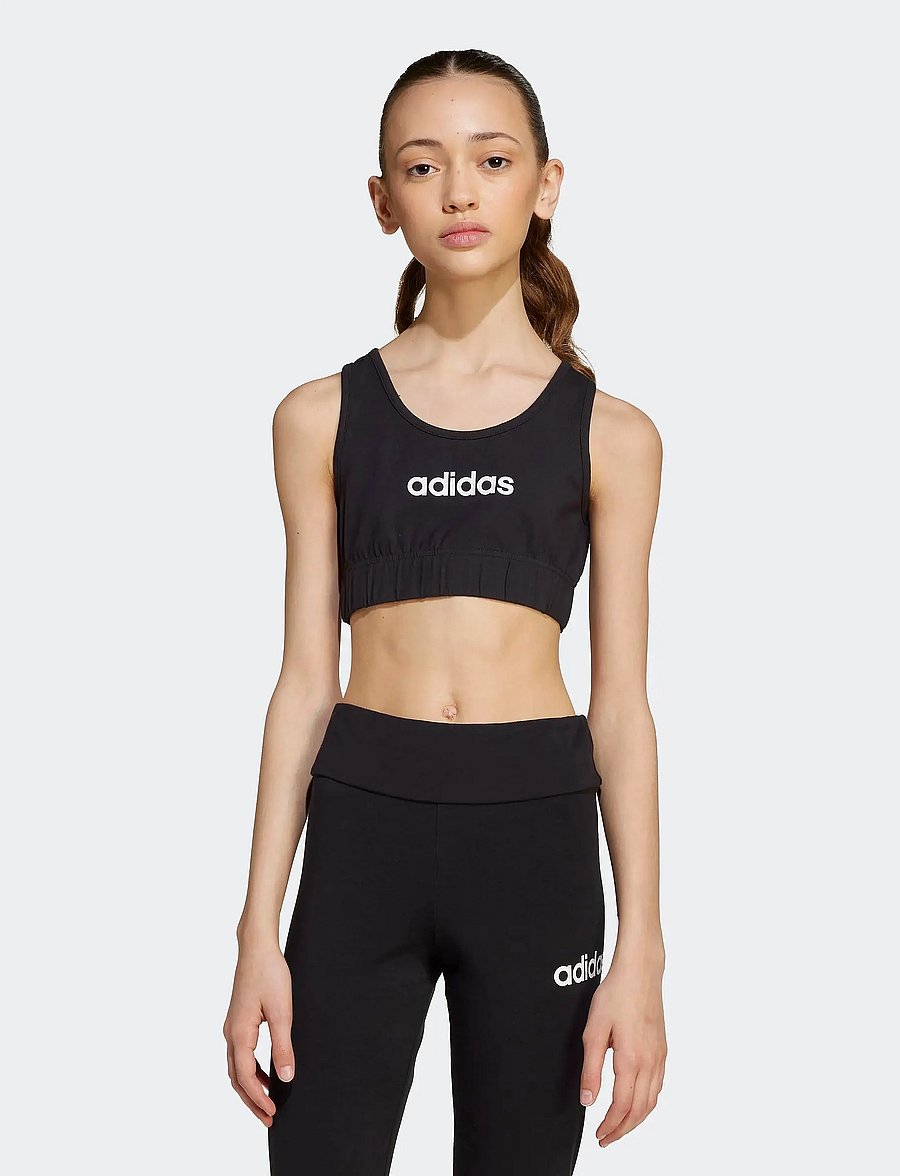 adidas Sportswear - JG LIN BRA TOP - sportstoppe - black/white - 2