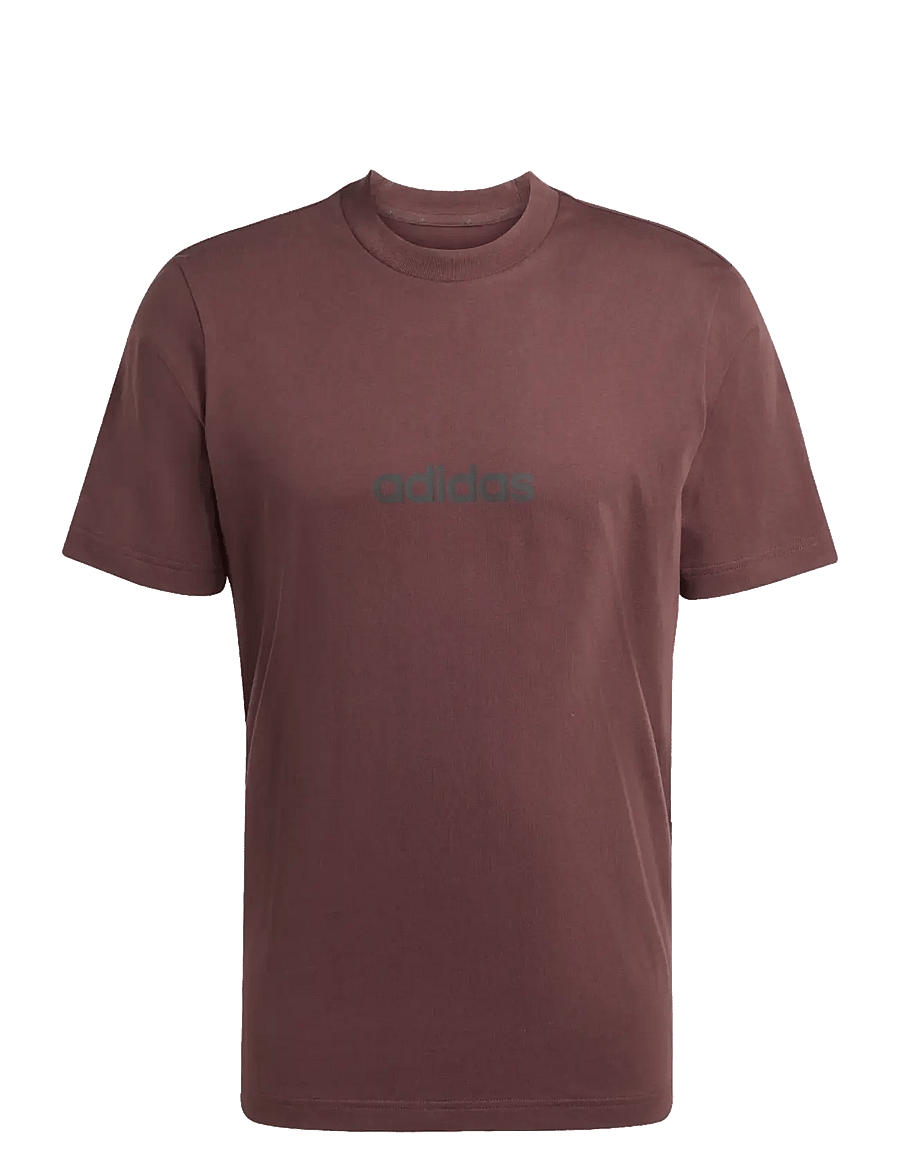 adidas Sportswear - M LIN SJ T - t-shirts - shabrn/black - 1