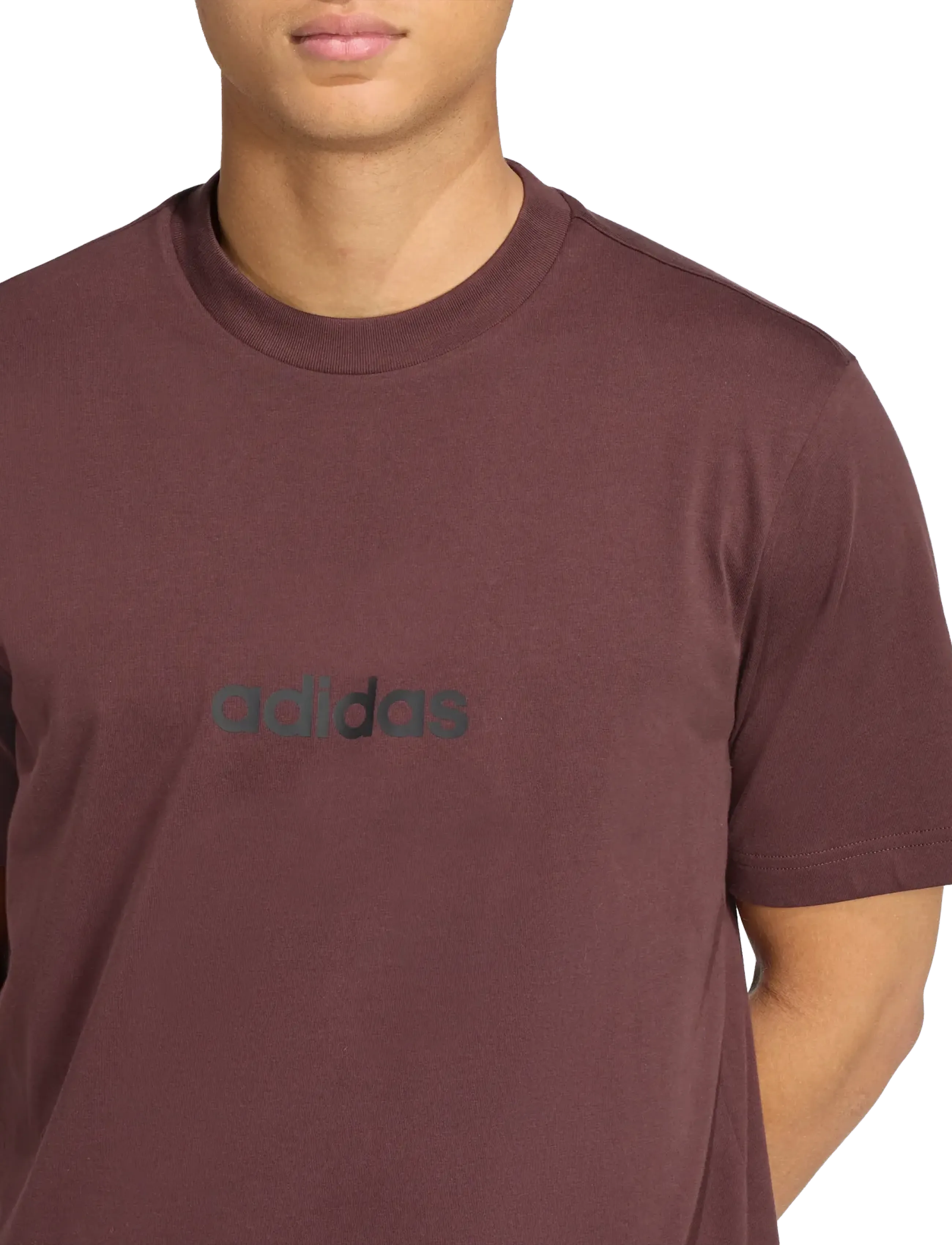 adidas Sportswear - M LIN SJ T - t-shirts - shabrn/black - 3