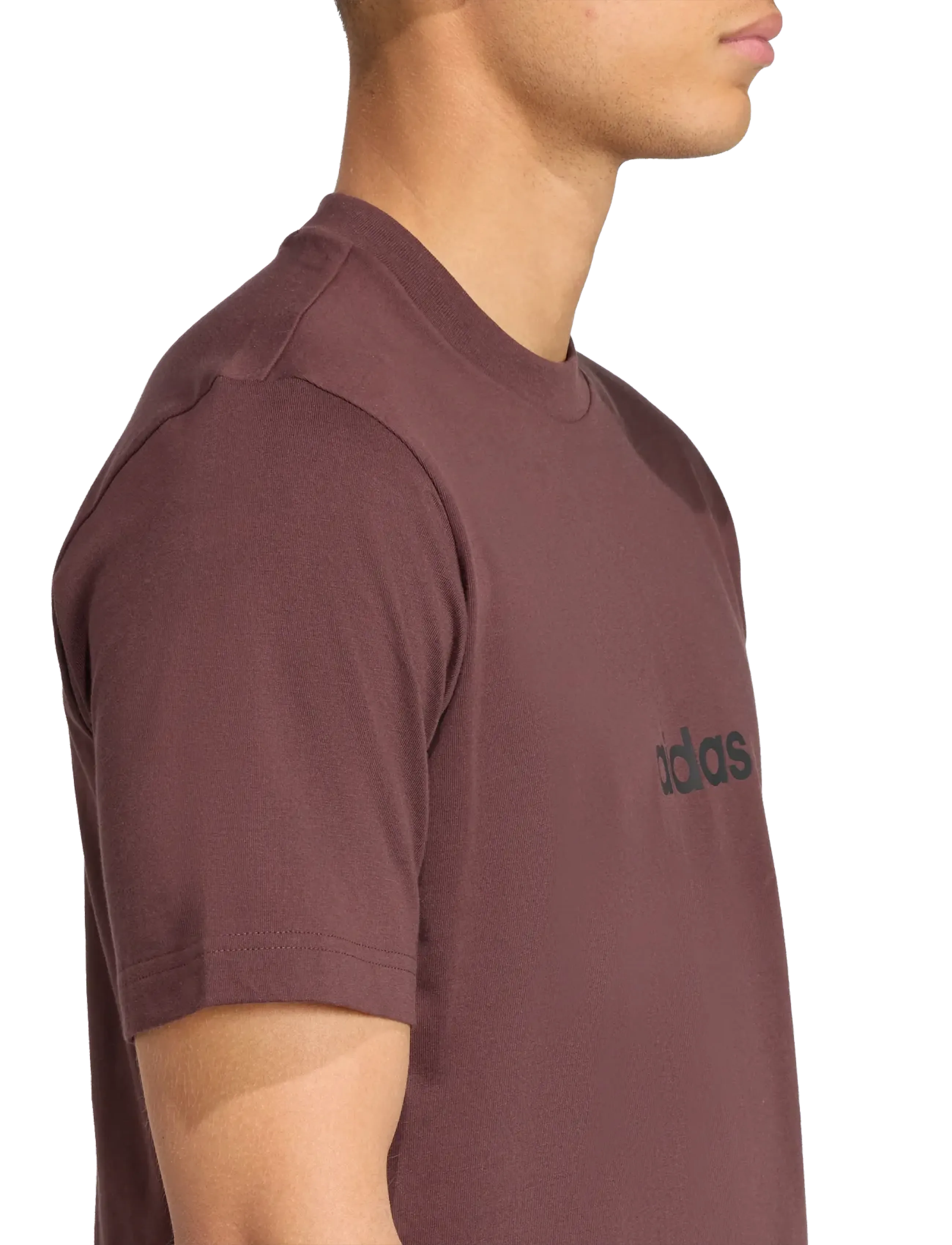 adidas Sportswear - M LIN SJ T - t-shirts - shabrn/black - 4
