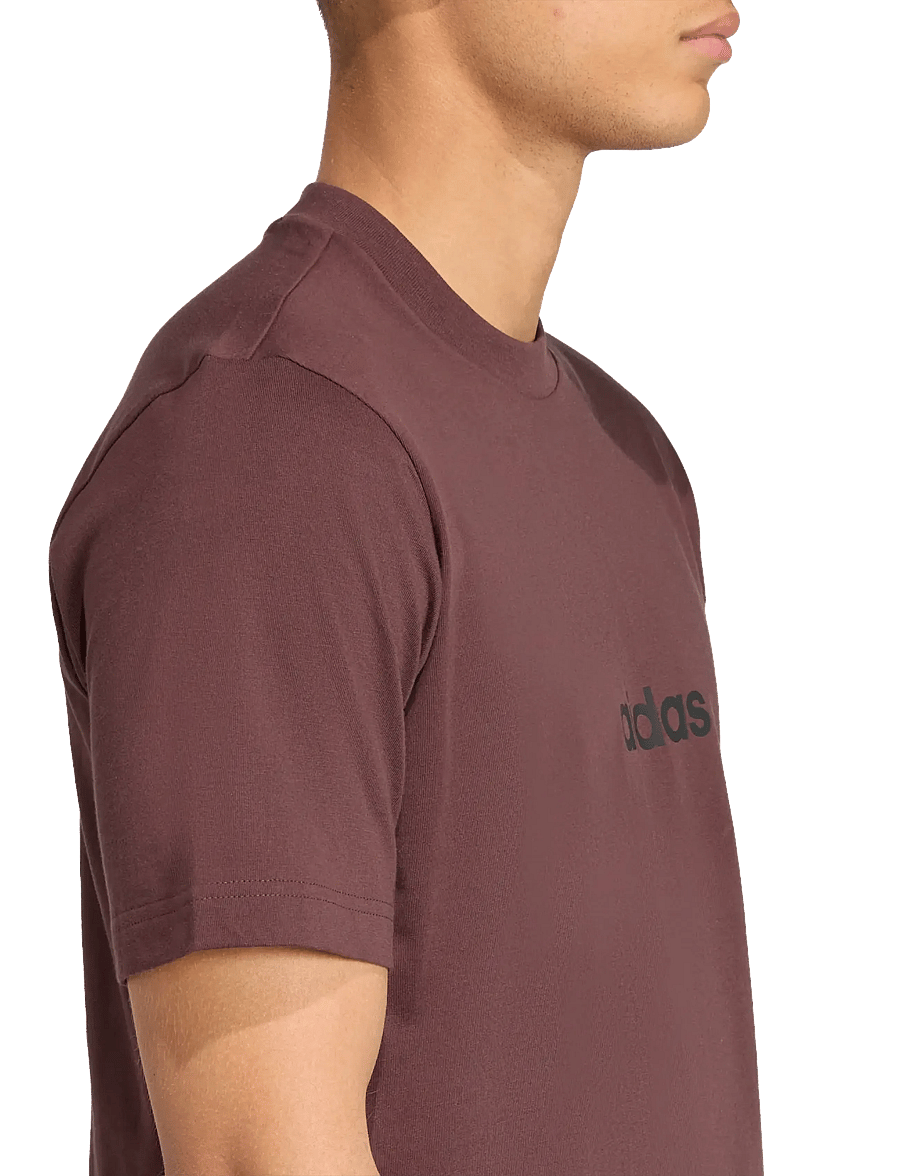 adidas Sportswear - M LIN SJ T - t-shirts - shabrn/black - 4