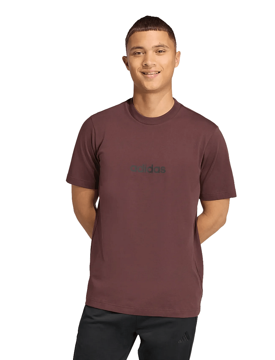 adidas Sportswear - M LIN SJ T - t-shirts - shabrn/black - 5