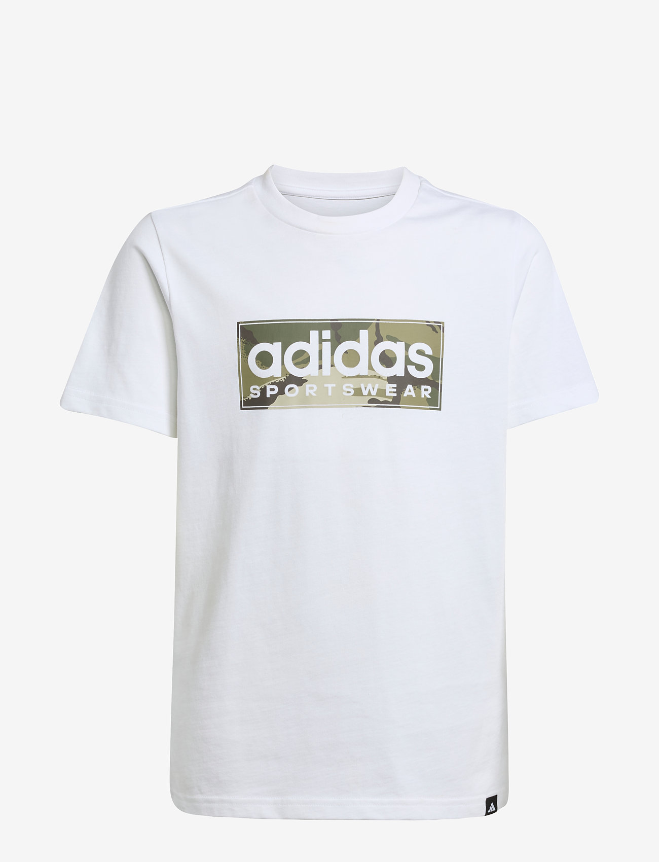 adidas Sportswear - B CAMO LIN - lühikeste varrukatega t-särgid - white - 1