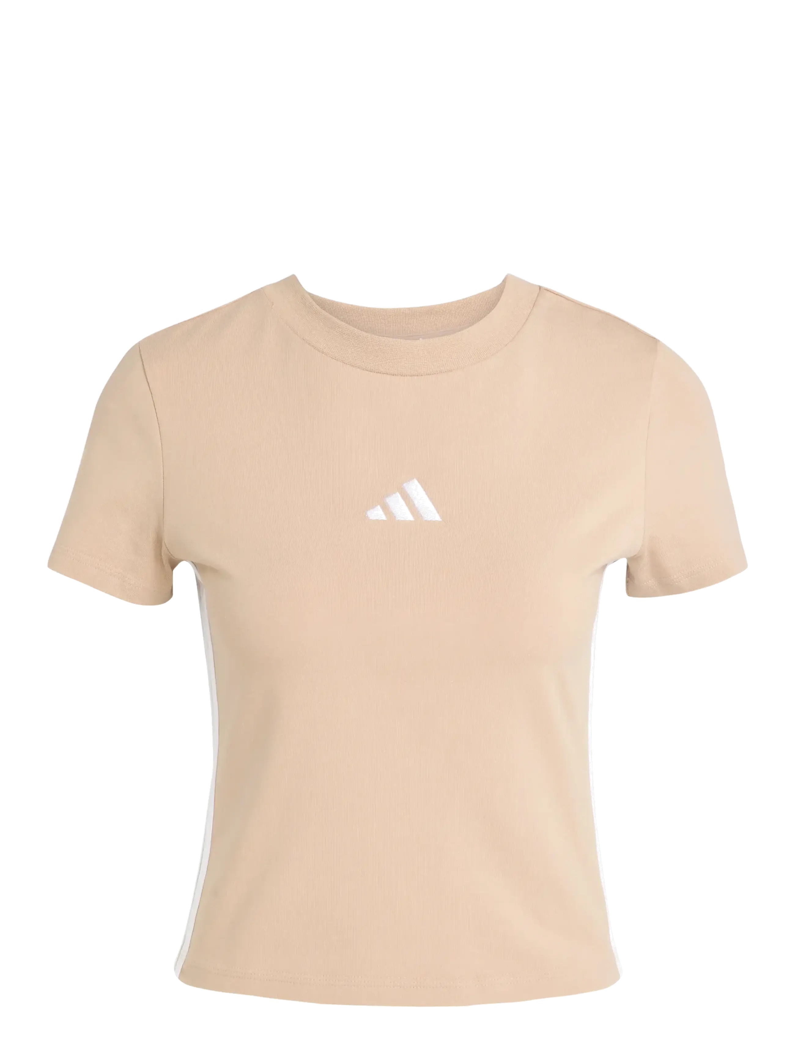adidas Sportswear W 3S SJ BABY T - Bestseller Sport - WARSAN/WHITE / beige