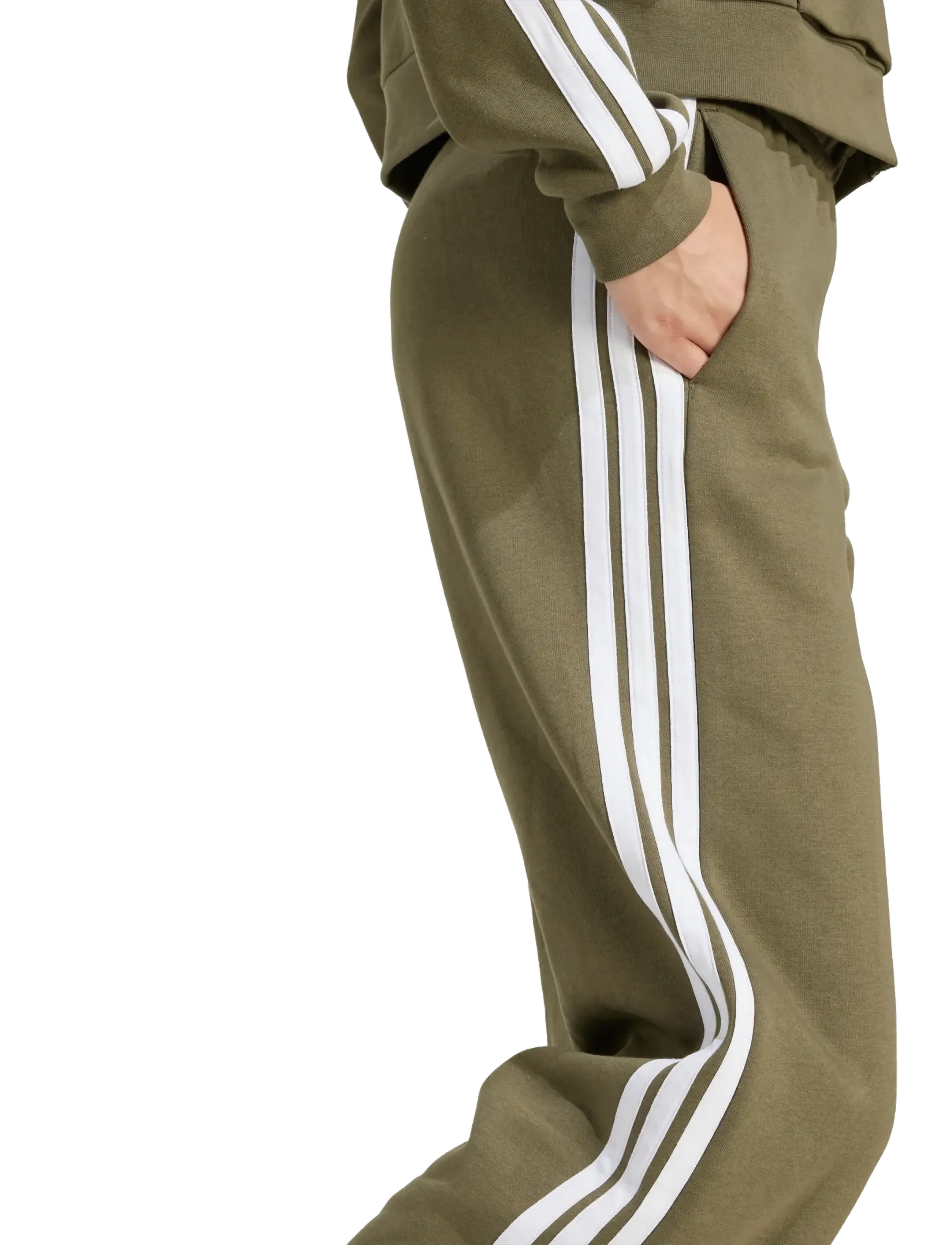 adidas Sportswear - W 3S FL OH PT - trainingshosen - olistr/white - 4