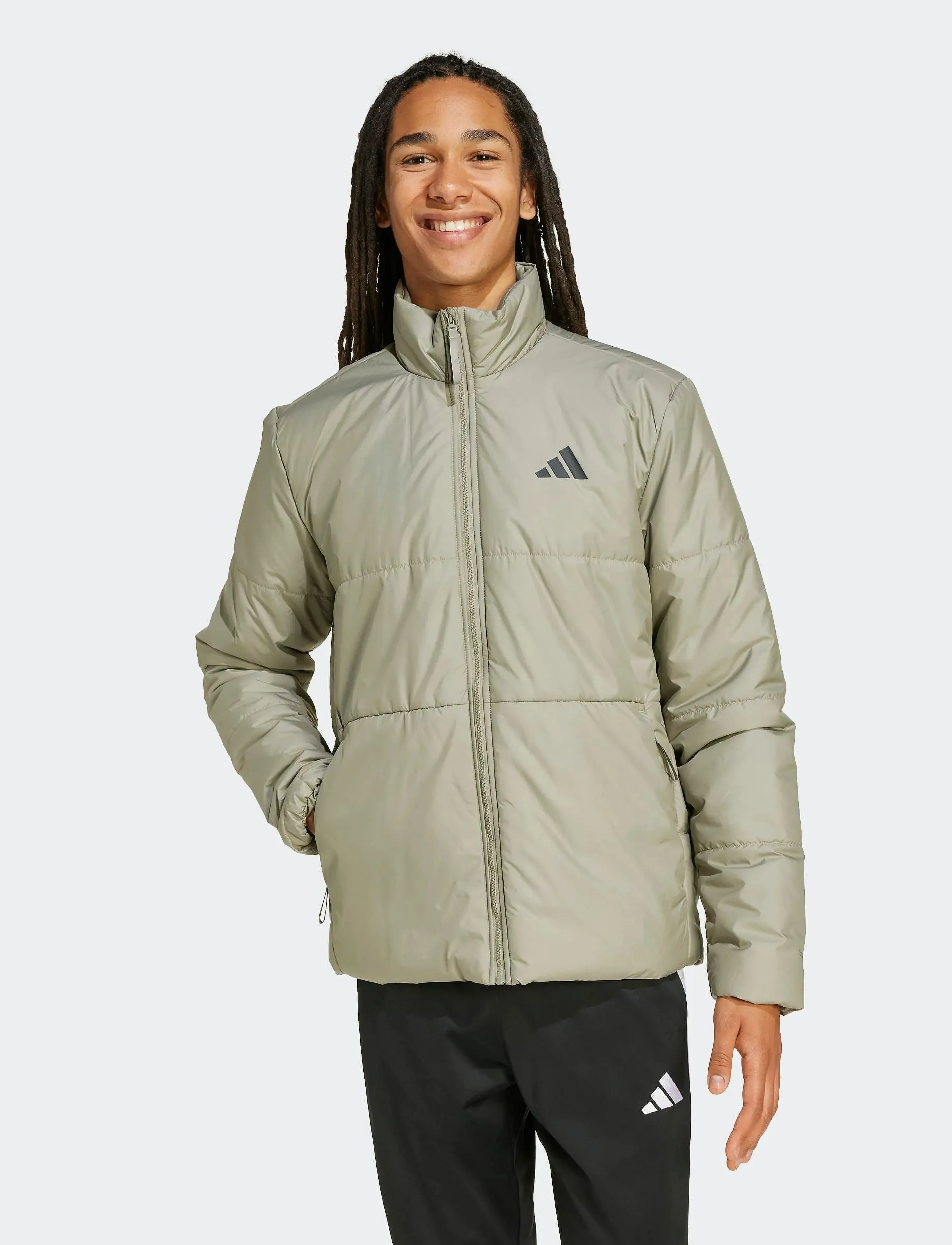 adidas Sportswear Bsc 3S Ins Jkt, XXL, Sport Jackets, Creme - Outdoor Männerswear