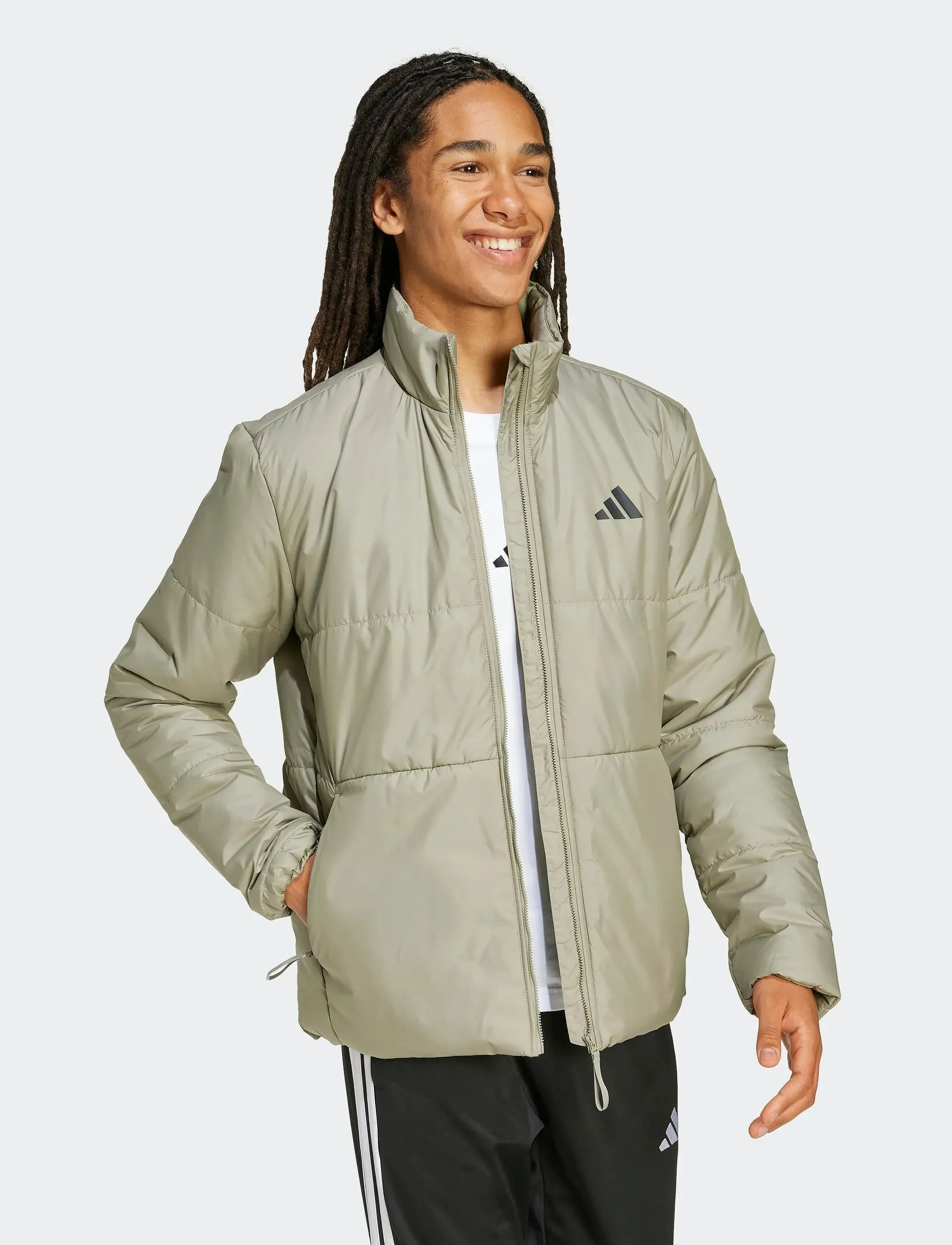 adidas Sportswear - BSC 3S INS JKT - outdoor jacken - silpeb - 4