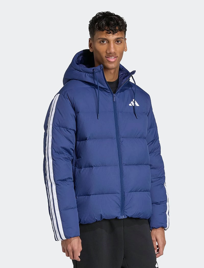 adidas Sportswear - ESS 3S P D HD J - striukės ir švarkeliai - dkblue - 0