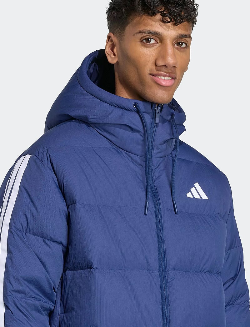 adidas Sportswear - ESS 3S P D HD J - striukės ir švarkeliai - dkblue - 4