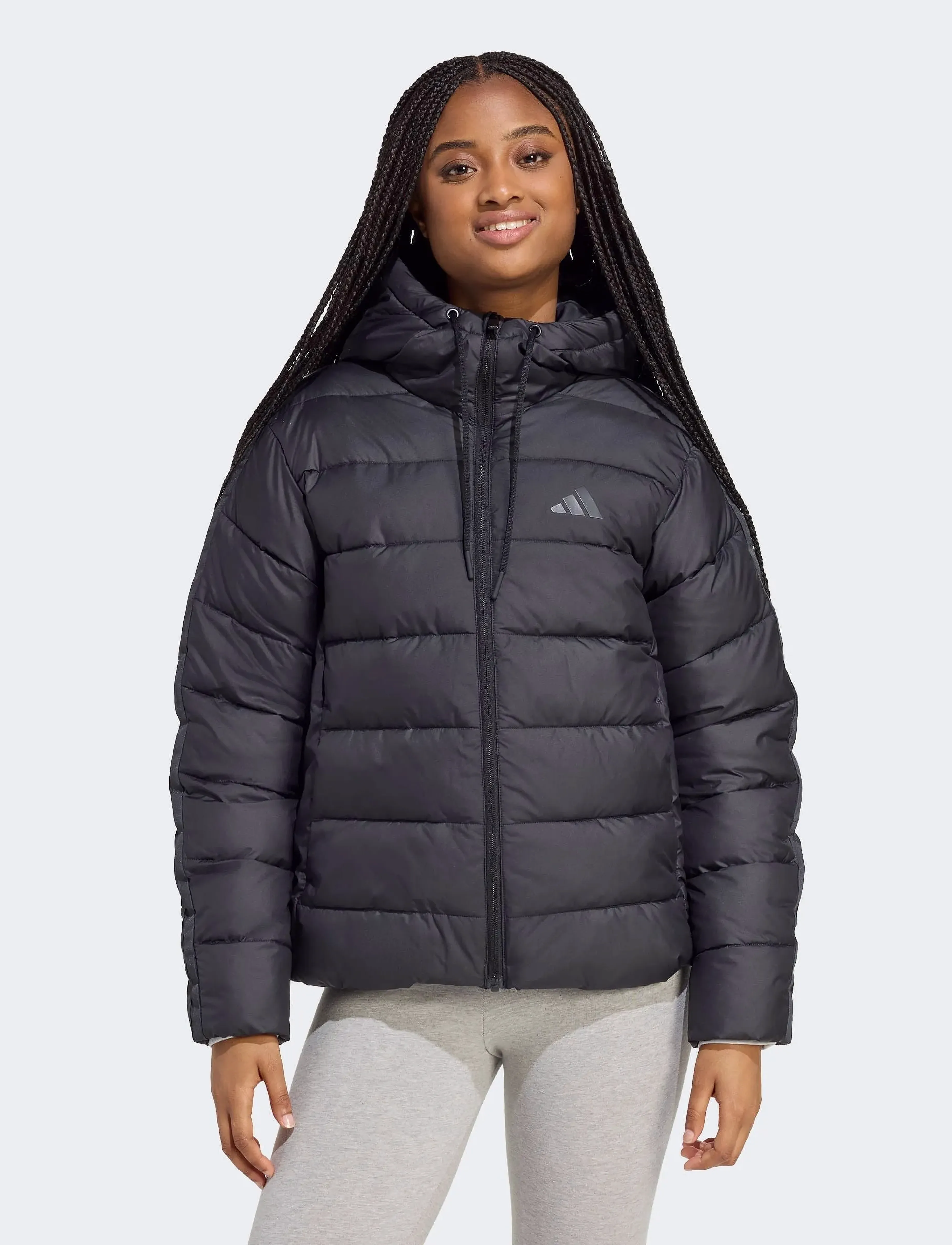 adidas Sportswear - W ESS 3S SD HD - talvejoped - black - 4