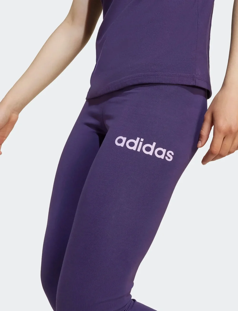 adidas Sportswear - JG LIN LEG 230 - leggings - aurplu/powplu - 4