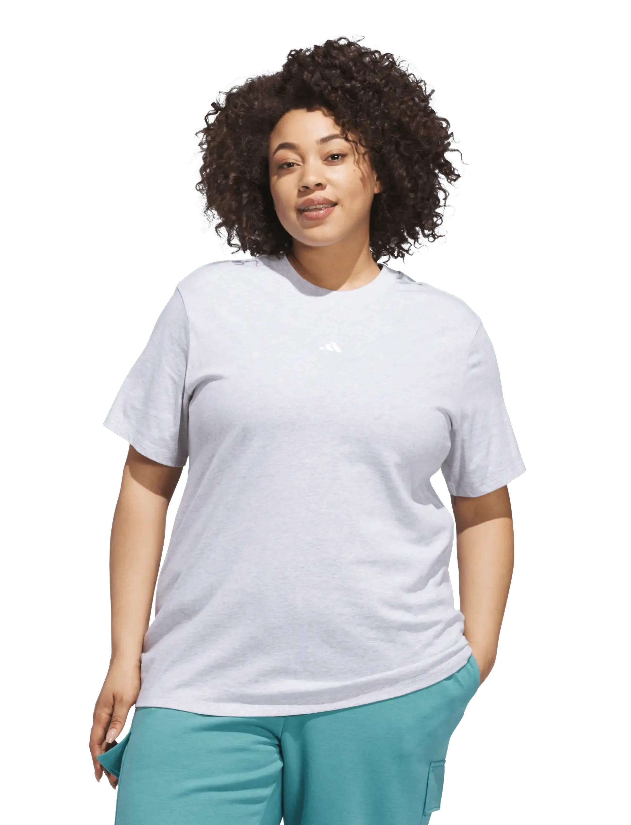 adidas Sportswear - W IN SL SJ T - t-shirts - lgreyh - 5