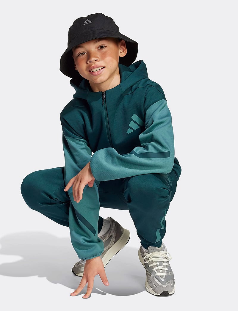 adidas Sportswear - J Z.N.E.FZ CB - džemperi ar kapuci - aurivy/pretea/pretea - 0