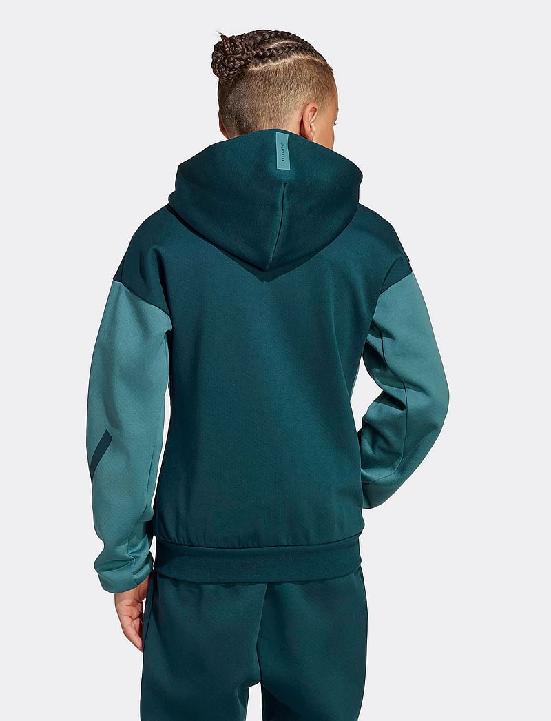 adidas Sportswear - J Z.N.E.FZ CB - džemperi ar kapuci - aurivy/pretea/pretea - 5