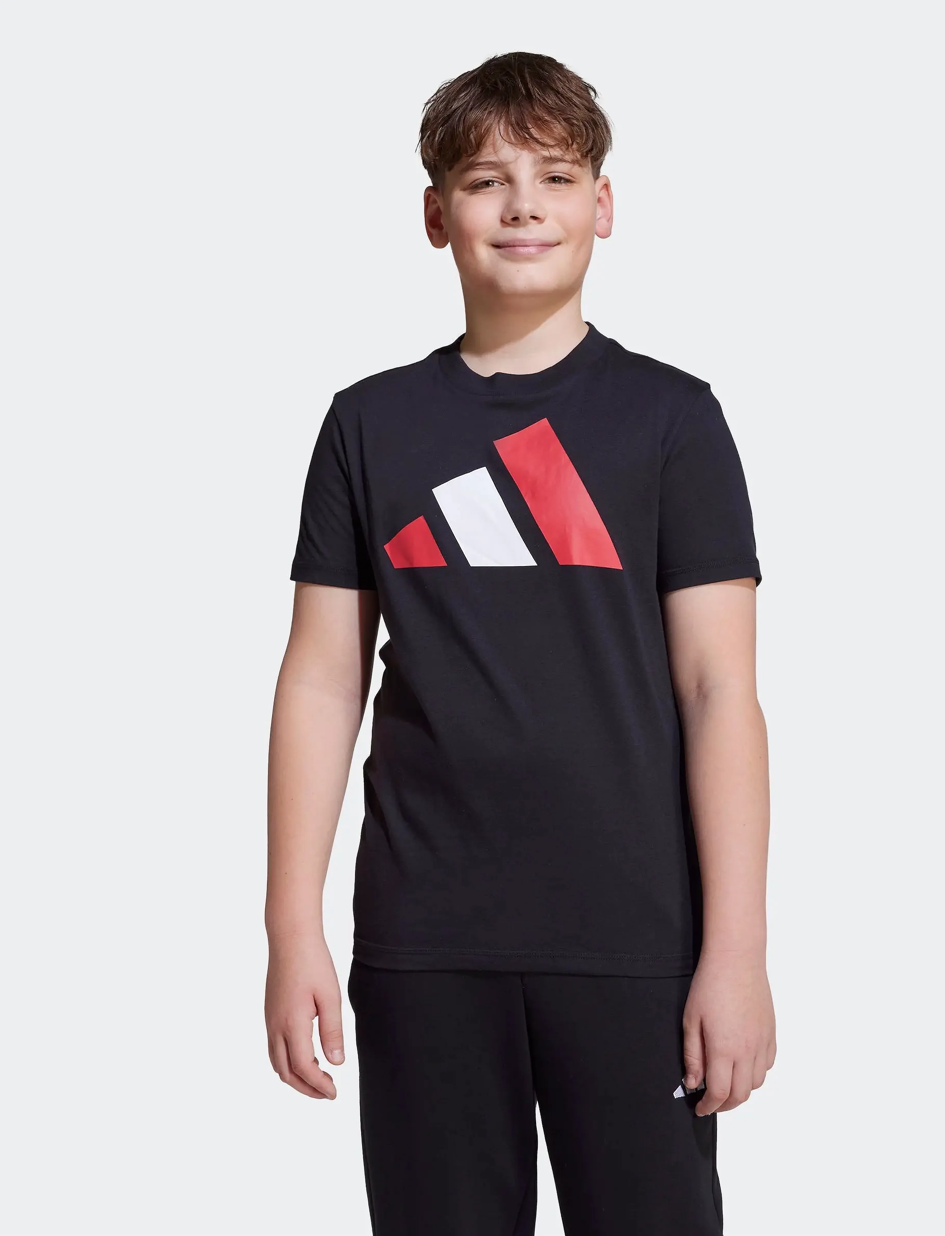 adidas Sportswear J Bl Tee 160, 140, Black, T-Shirts > Kortærmede, Børn