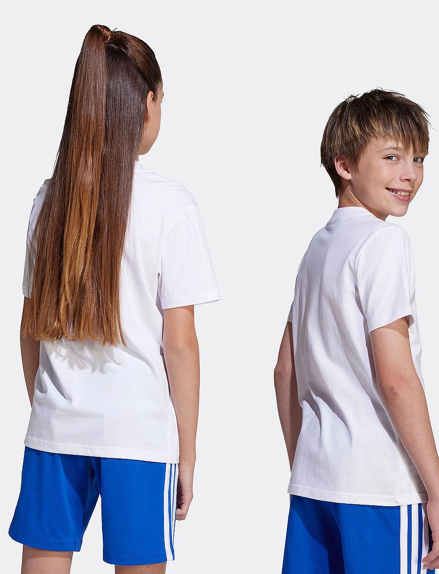 adidas Sportswear - J BL TEE 160 - sportinės palaidinukės - white/royblu/purrub - 4