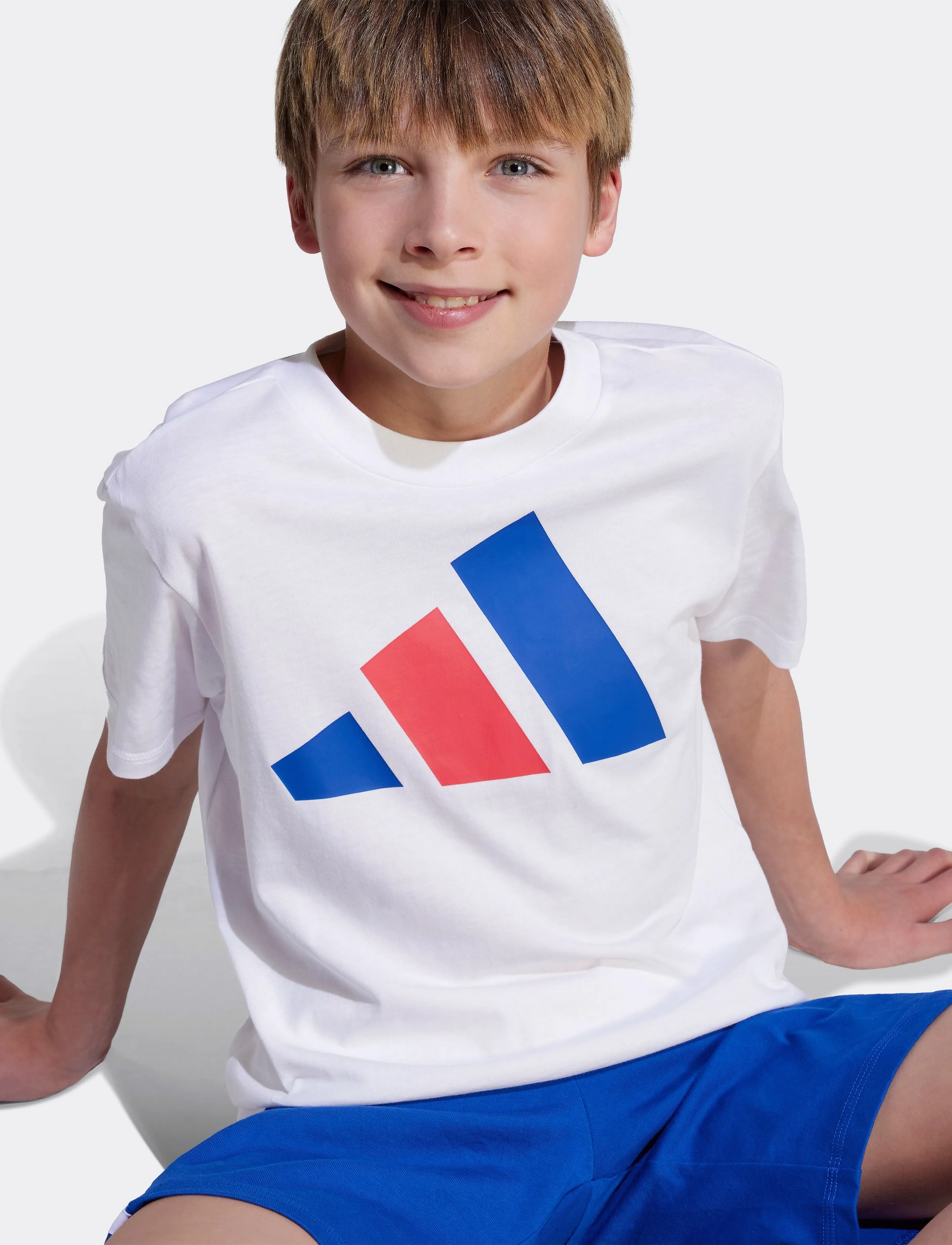 adidas Sportswear - J BL TEE 160 - spordisärgid - white/royblu/purrub - 5