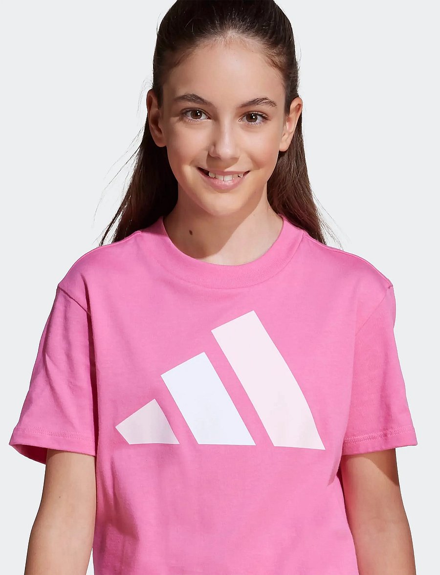 adidas Sportswear - J BL TEE 160 - sportinės palaidinukės - pnkfus/clpink/white - 2
